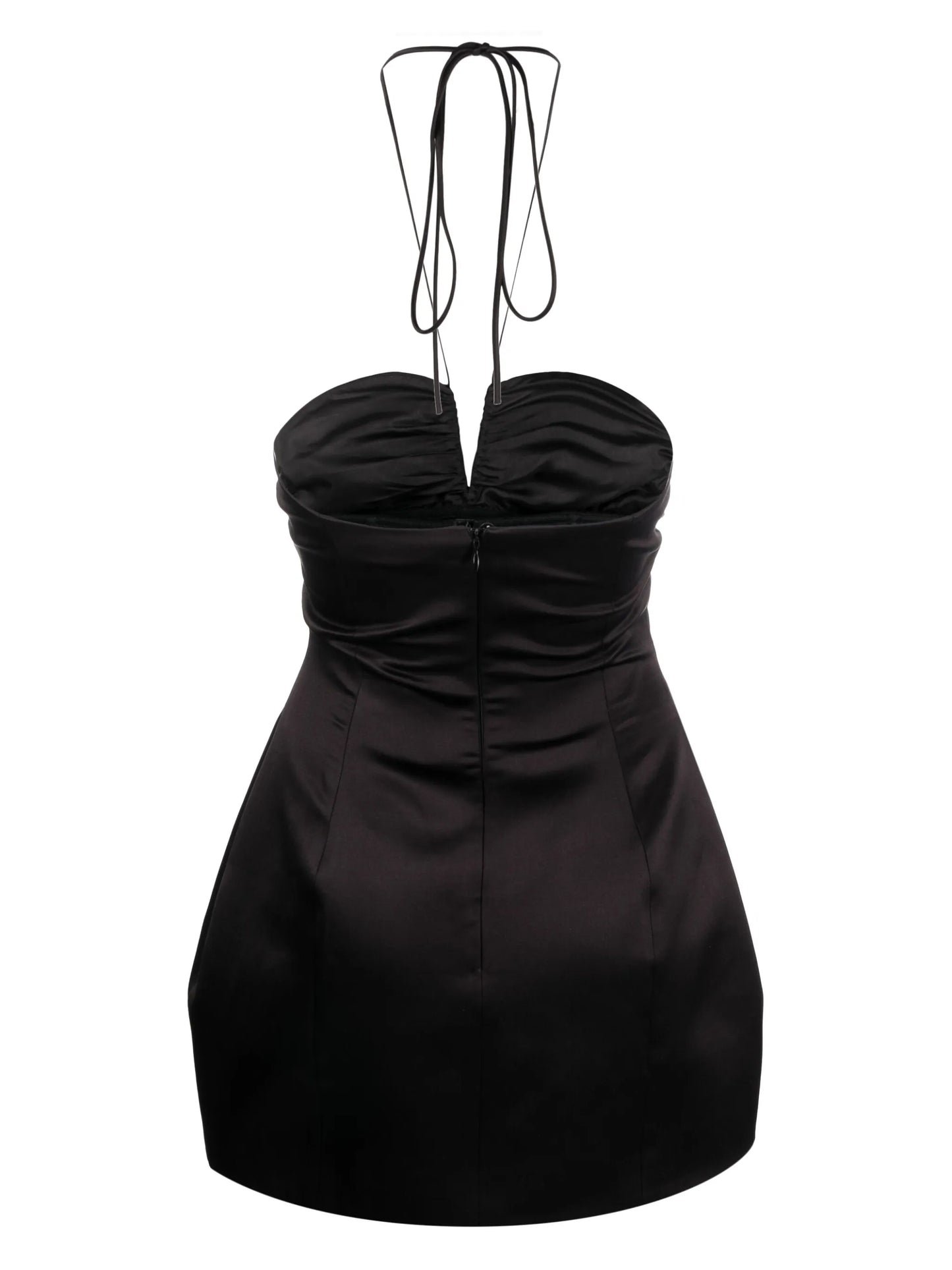 Balloon halterneck minidress