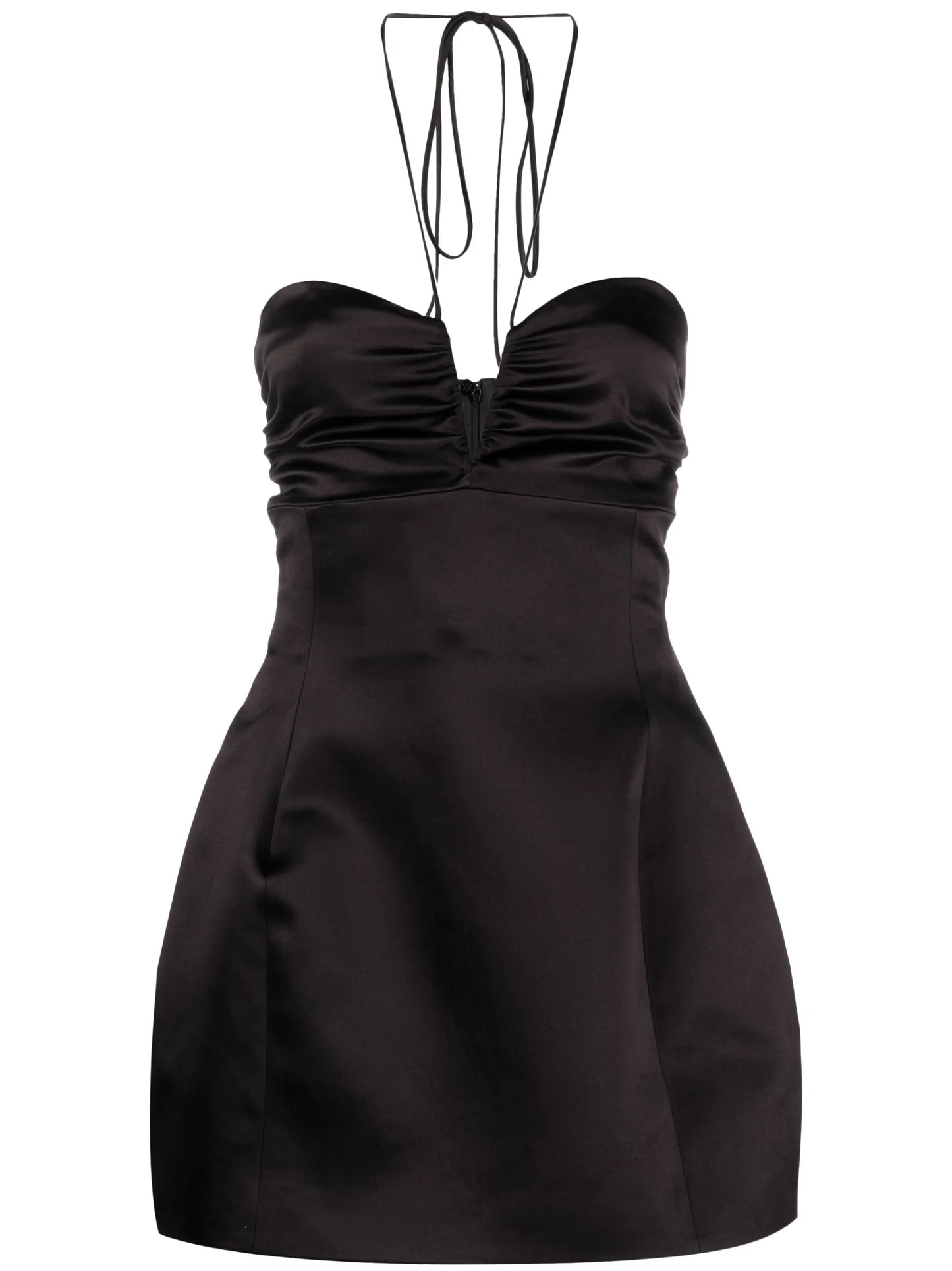 Balloon halterneck minidress