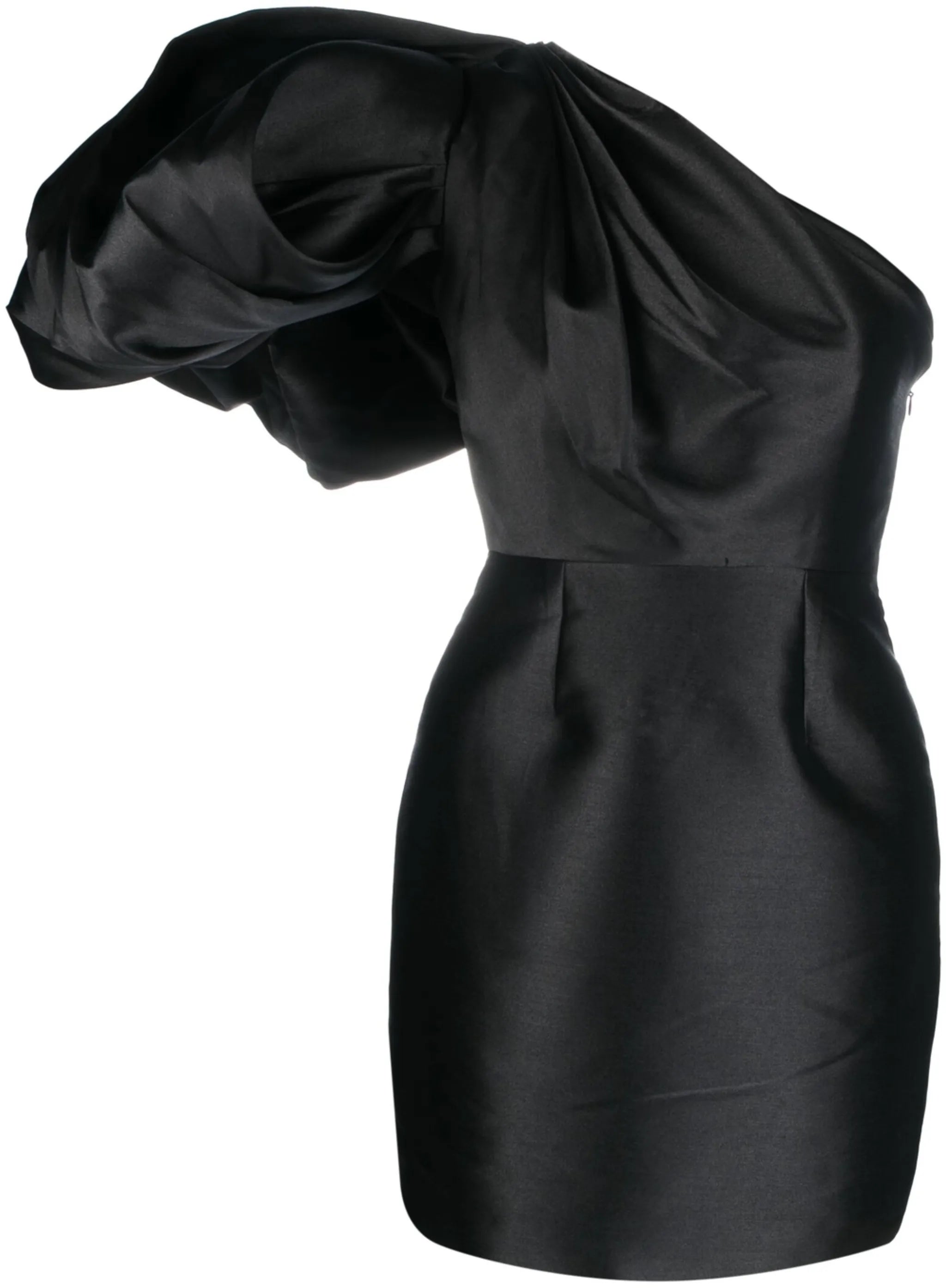 Hayes puff-sleeve mini dress