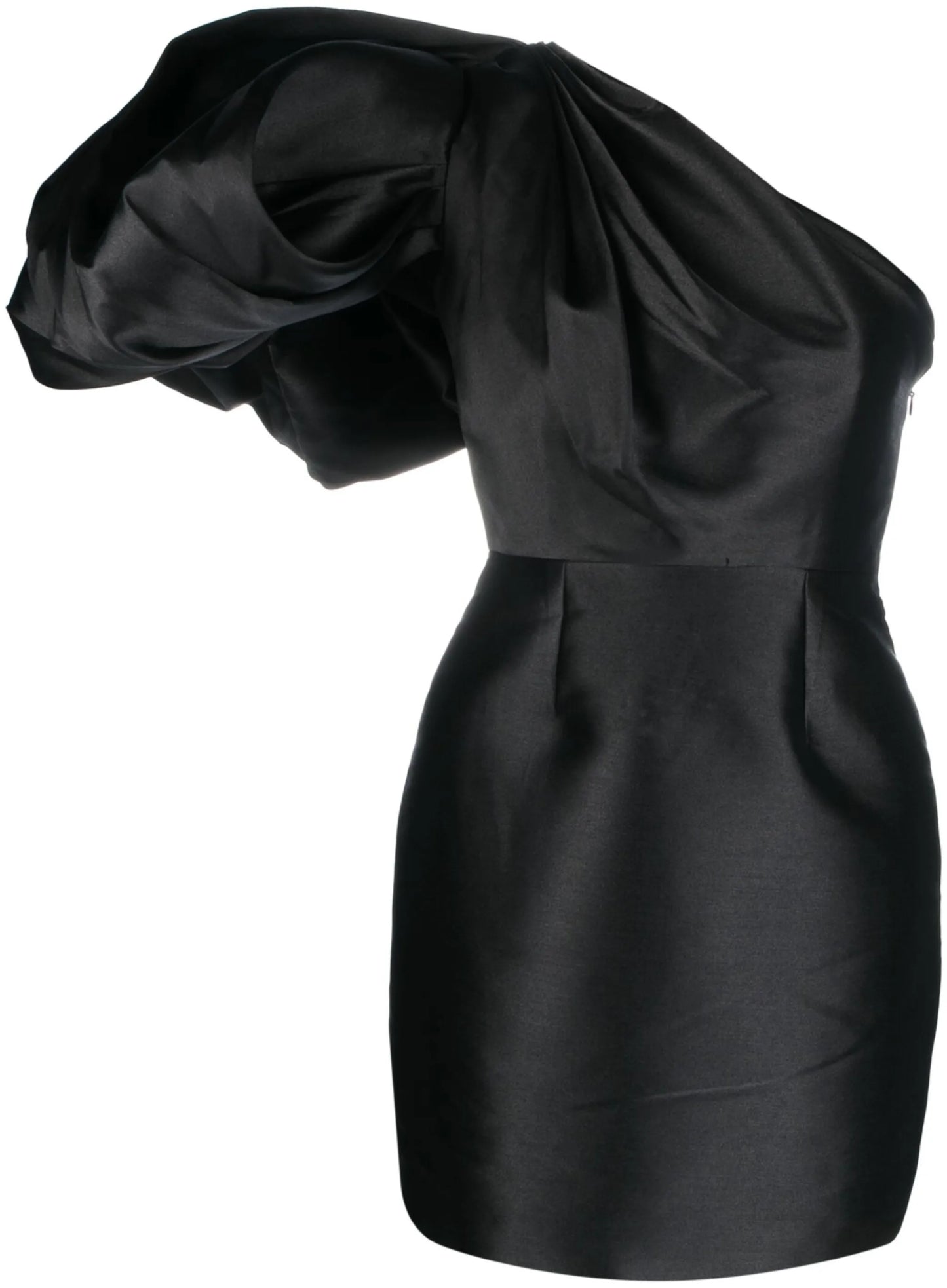 Hayes puff-sleeve mini dress