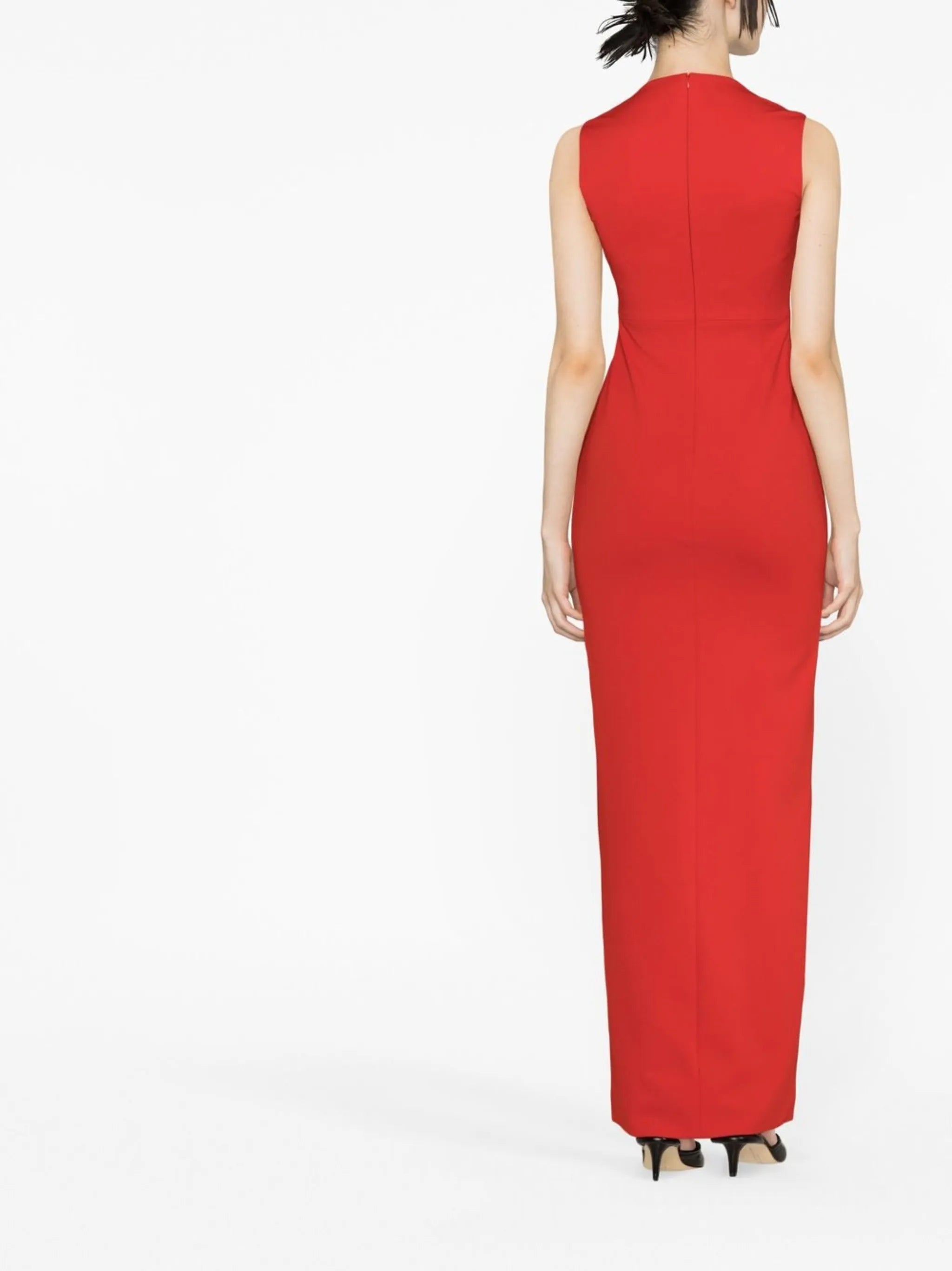 Sofia square-neck maxi dress