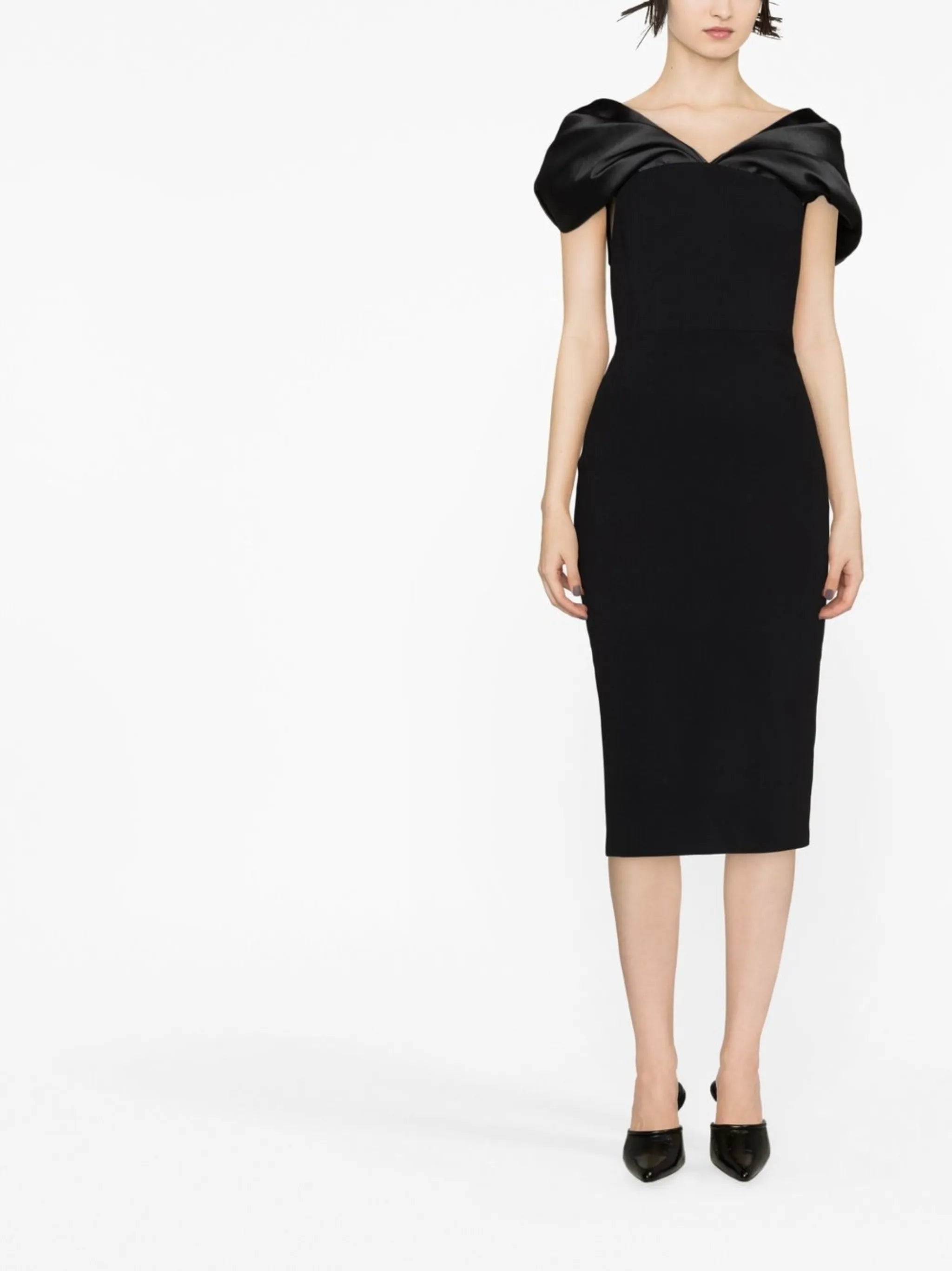 Wrenley off-shoulder midi dress