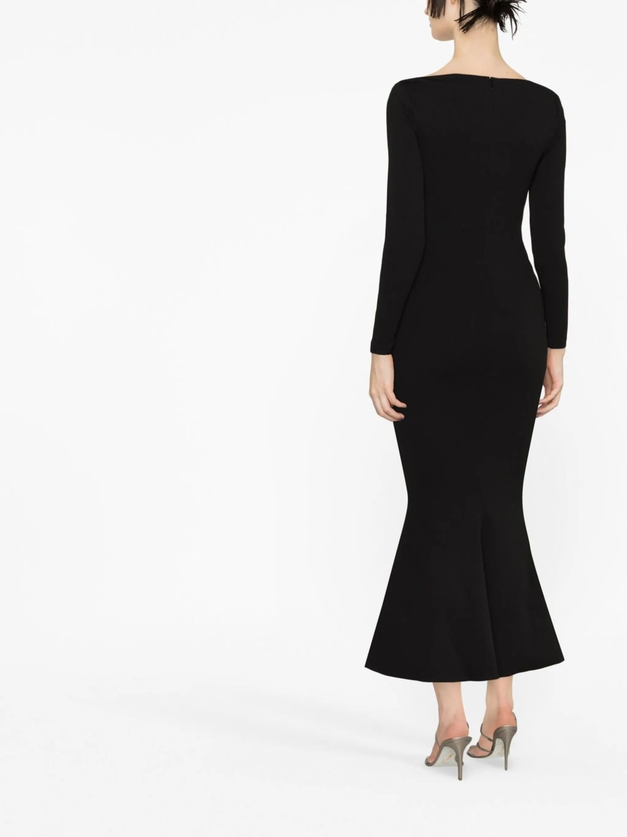 Isa off-shoulder midi dress