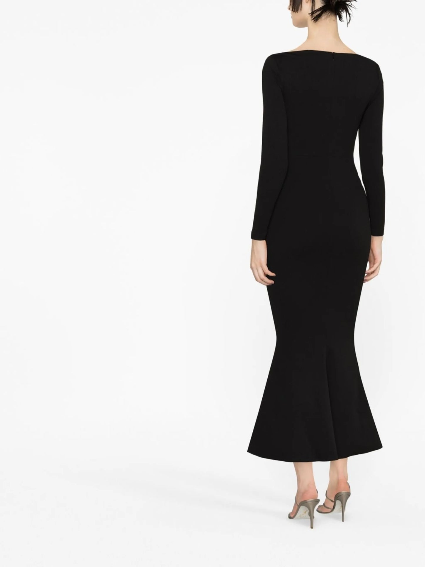 Isa off-shoulder midi dress