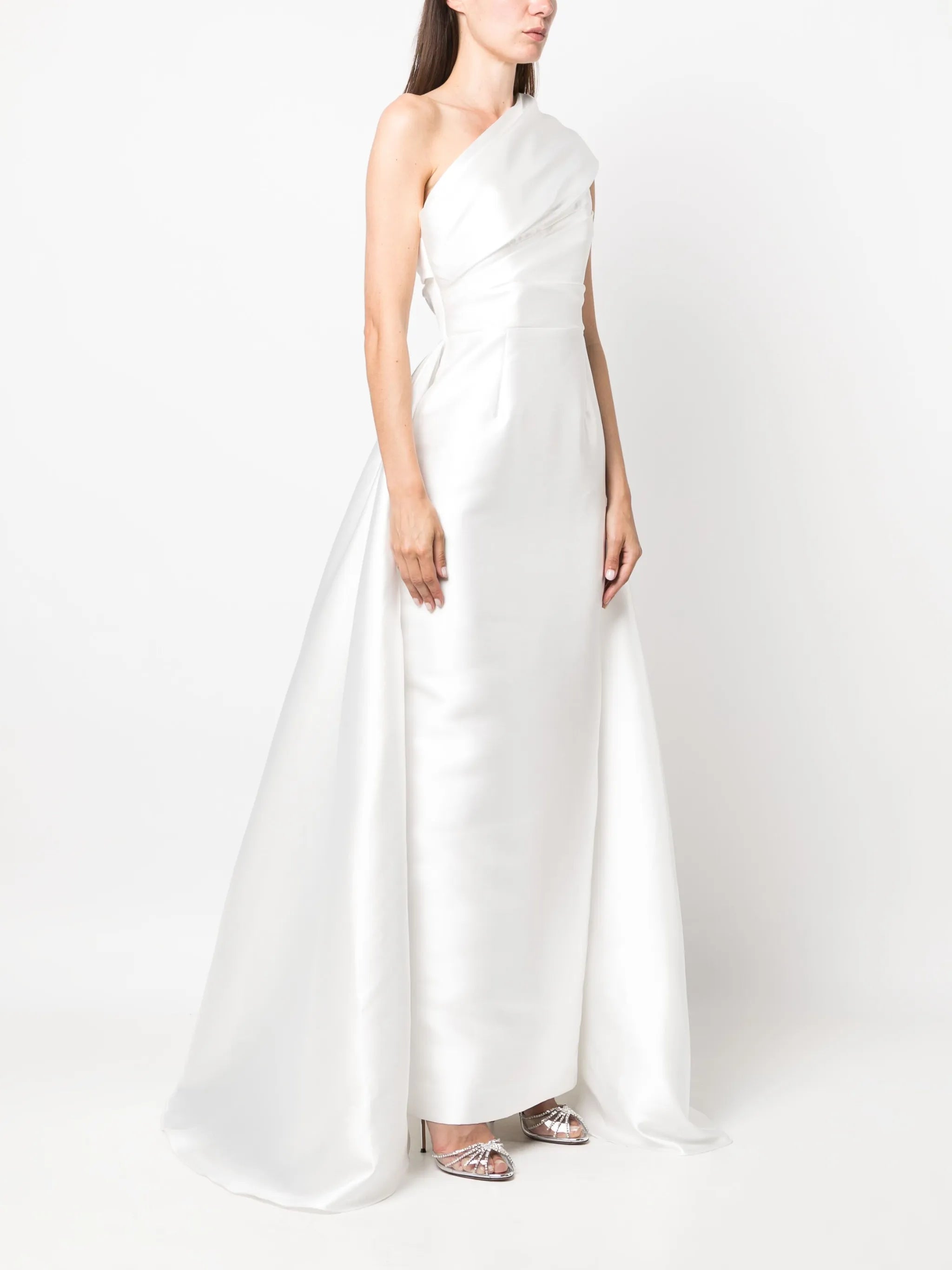 Alba one-shoulder gown