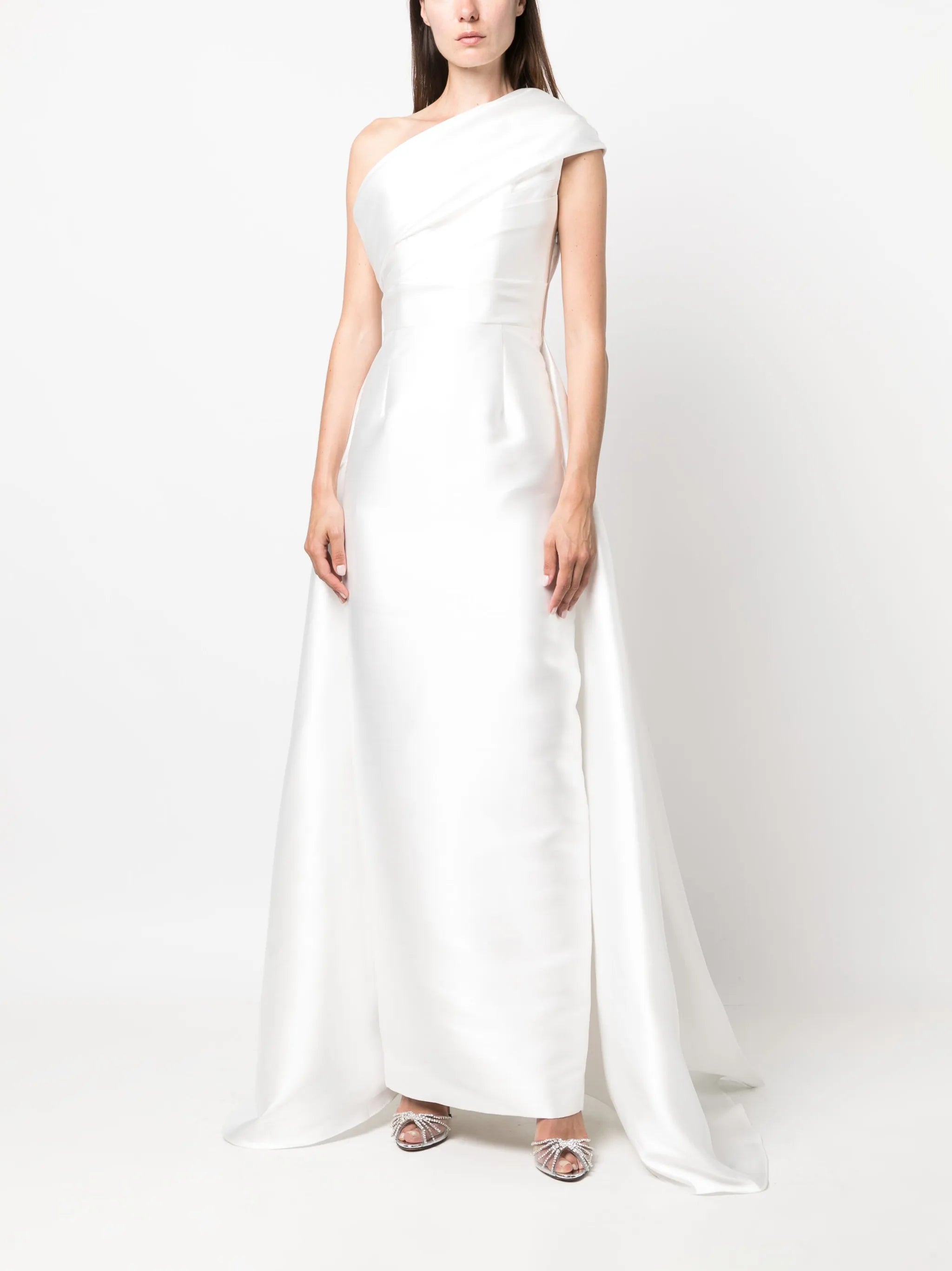 Alba one-shoulder gown