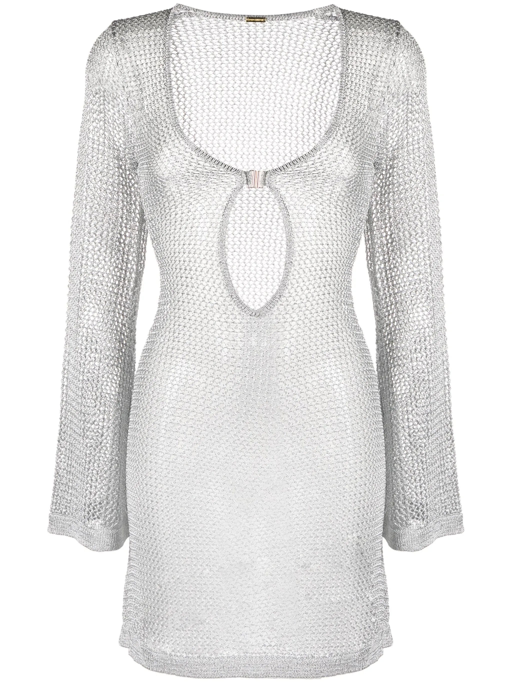 cut-out knitted dress