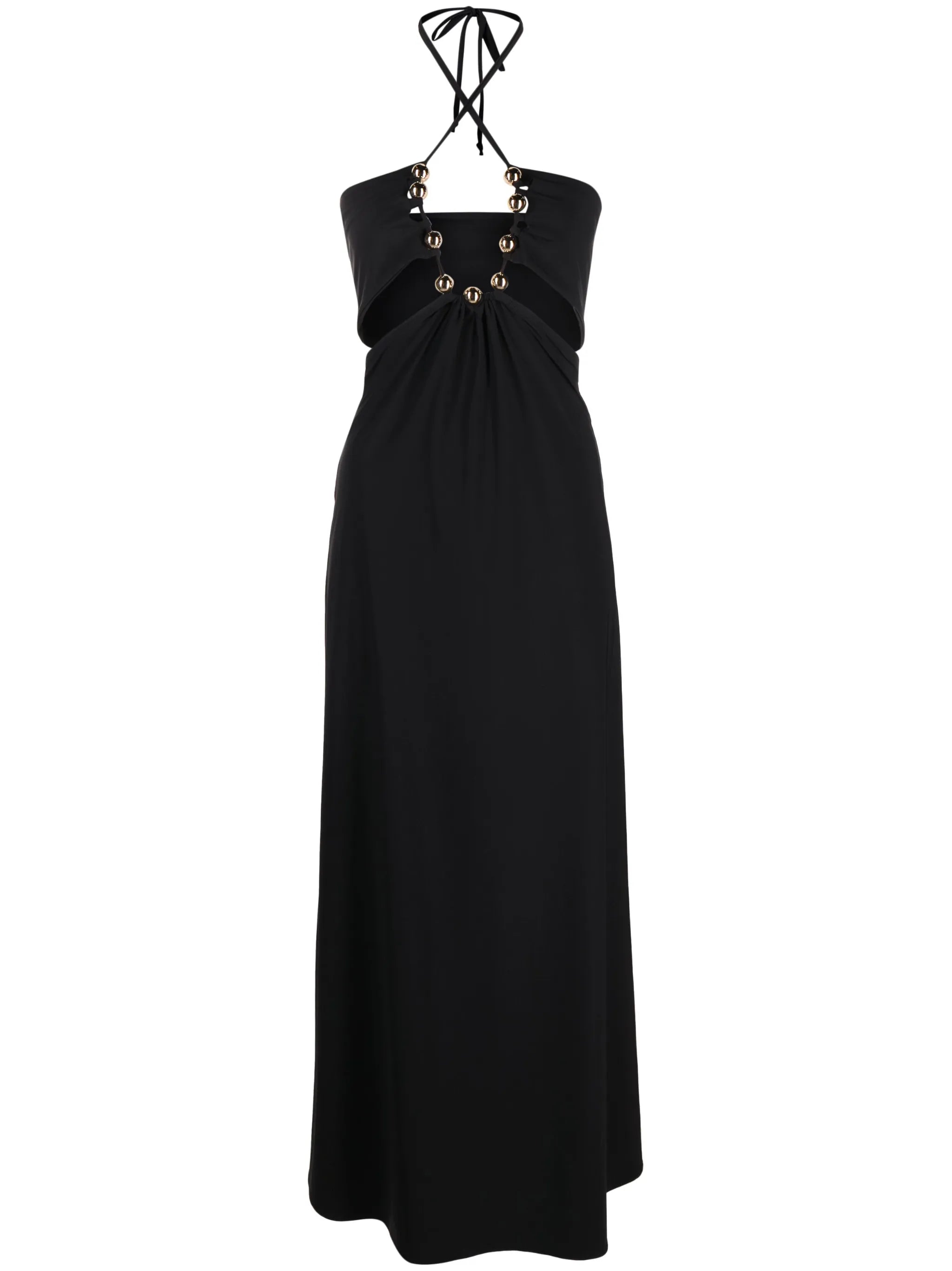 halterneck maxi dress