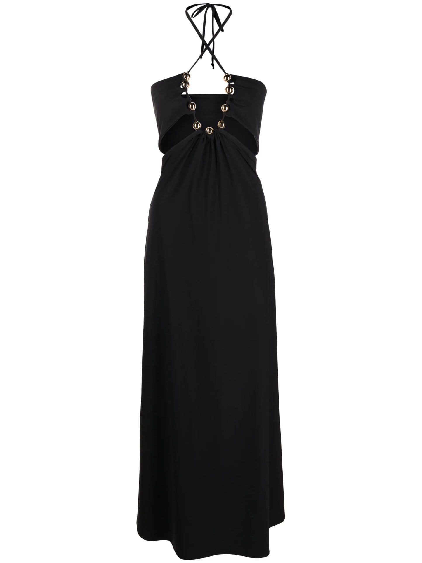 halterneck maxi dress