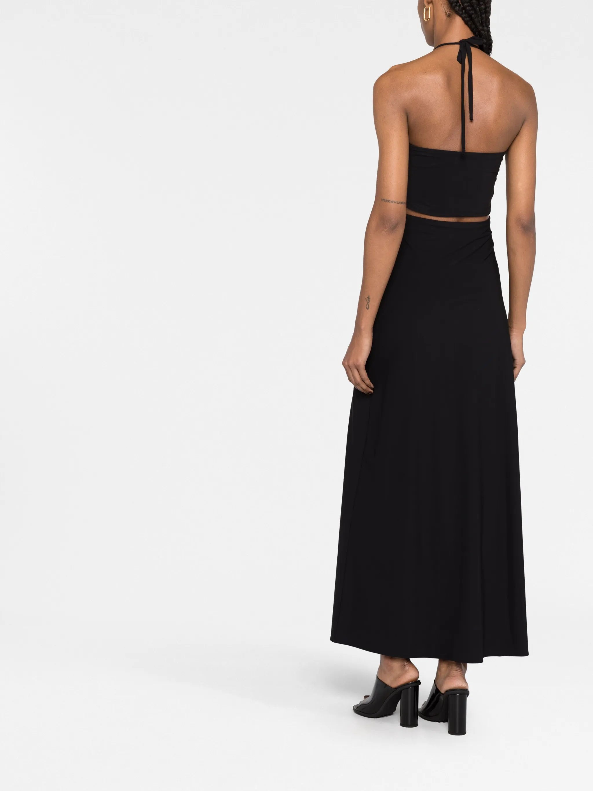 halterneck maxi dress