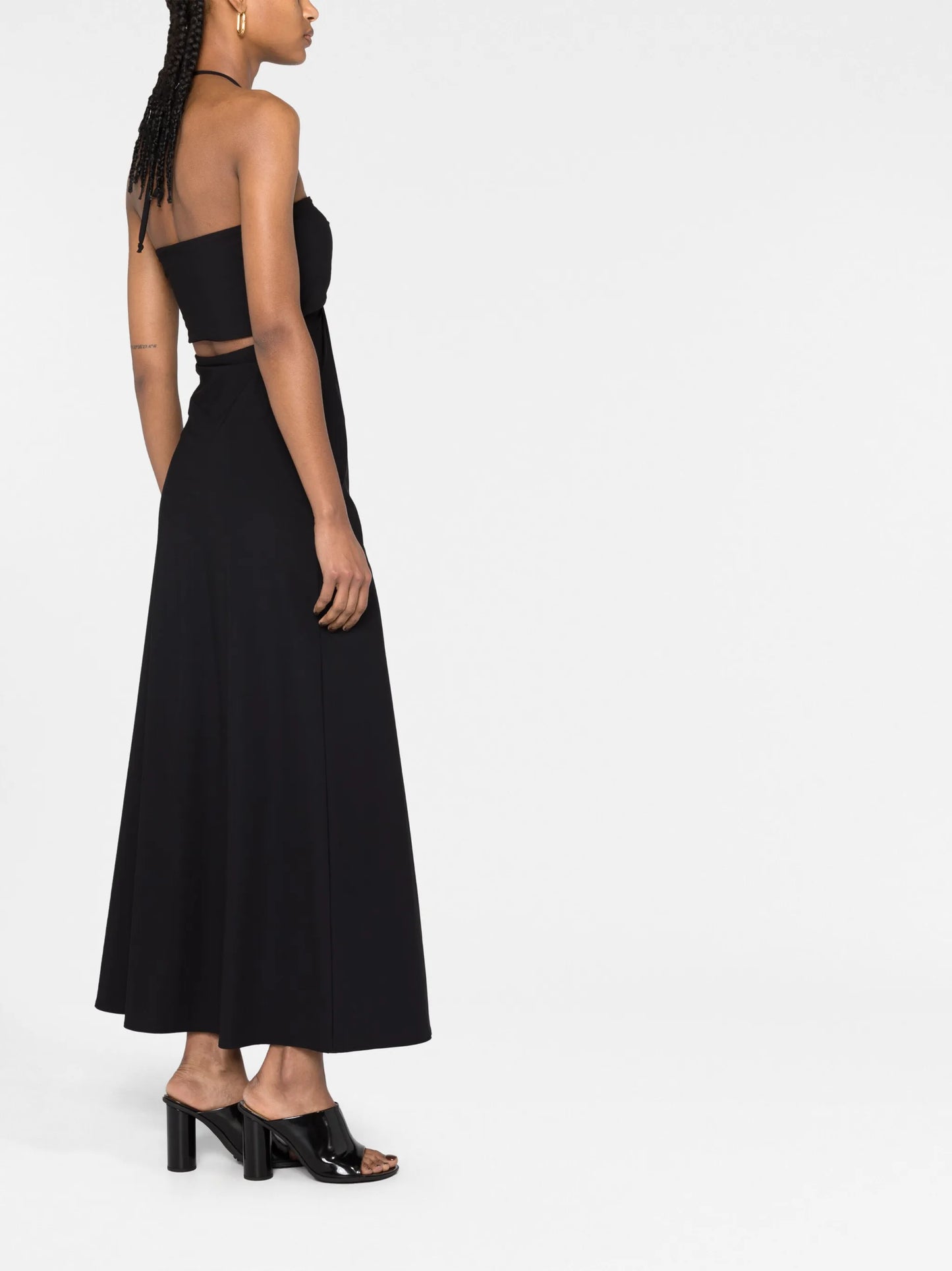 halterneck maxi dress