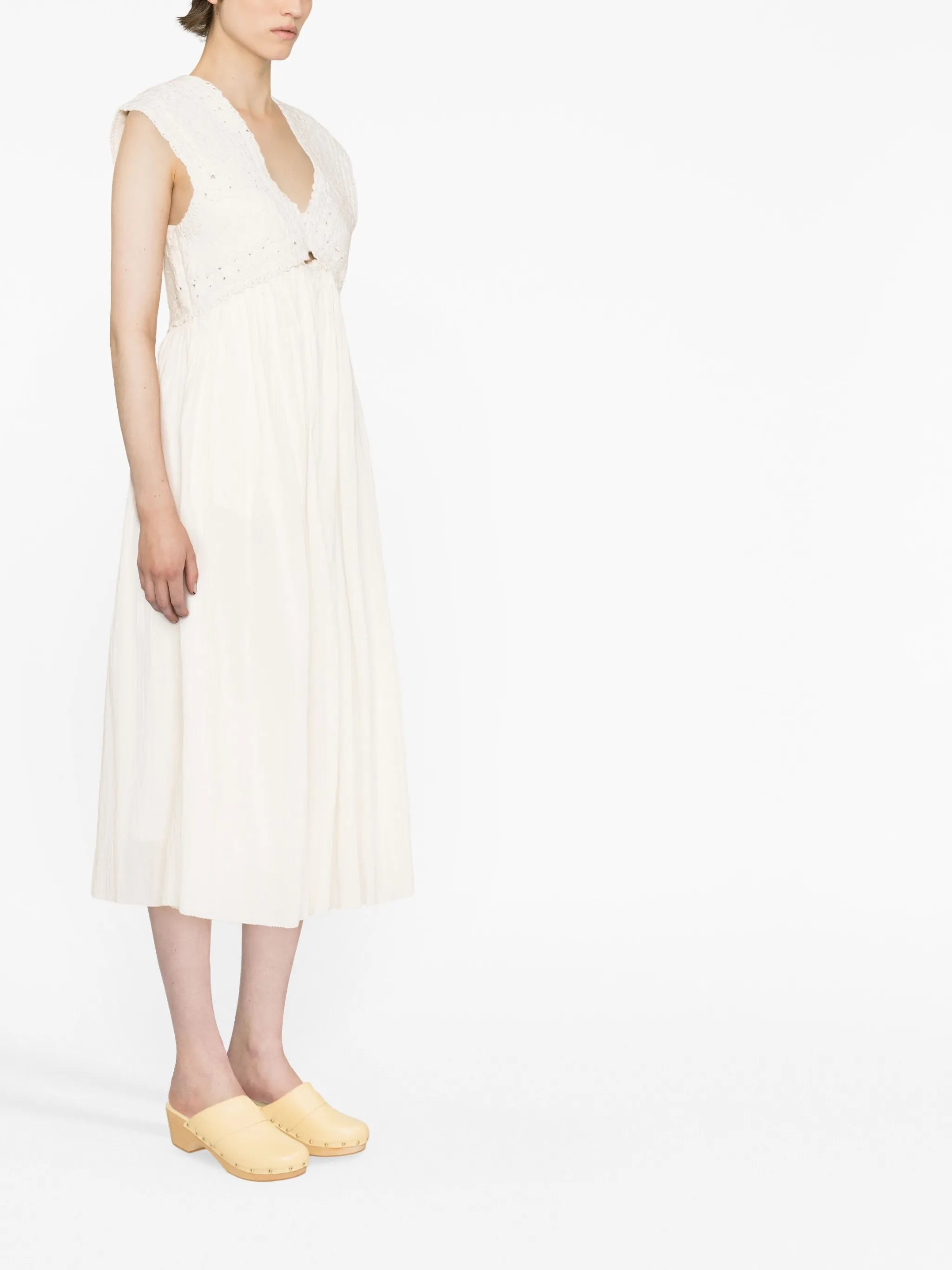 cut-out detailing cotton dress