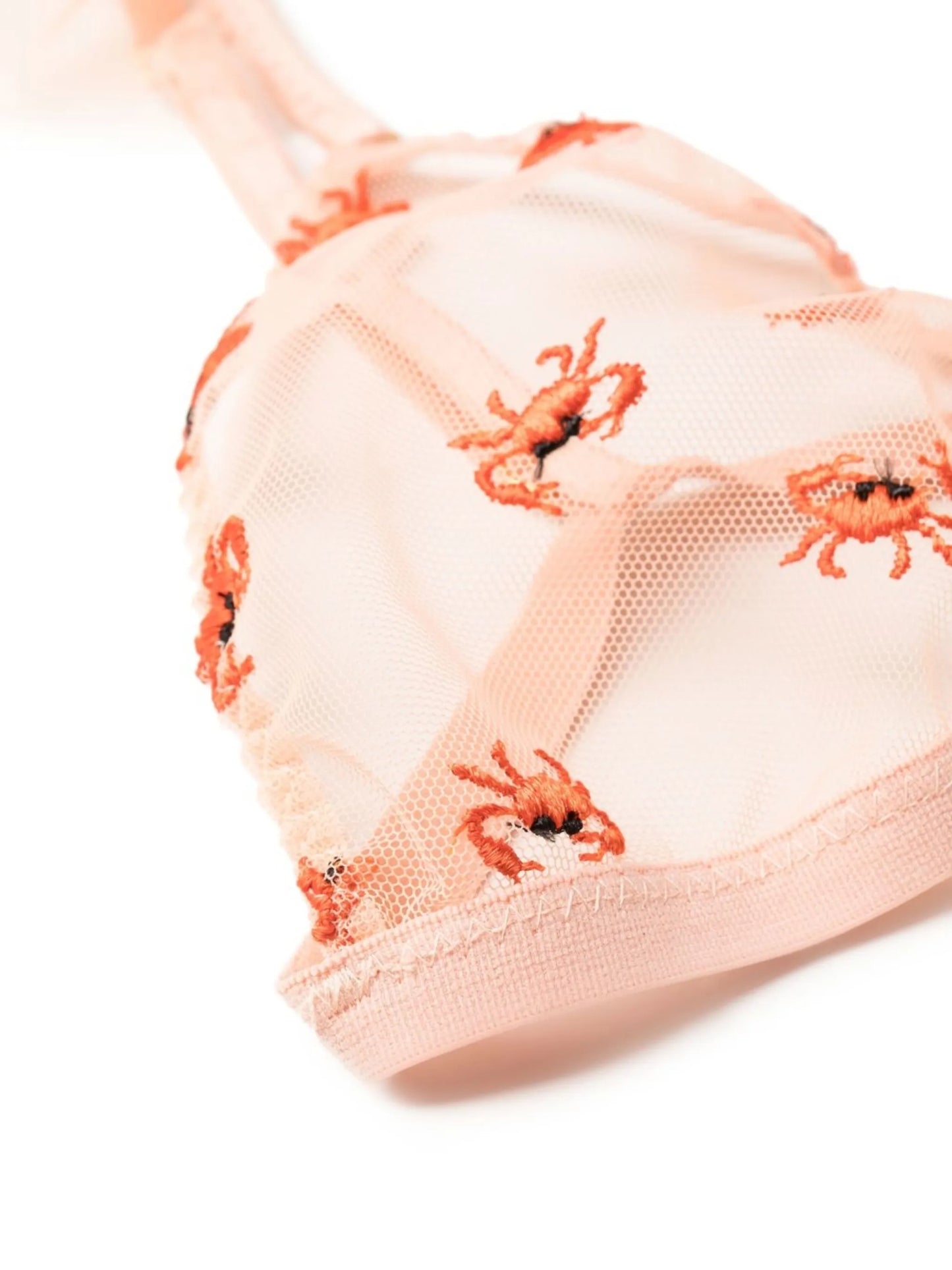 ruffled-detail triangle bra