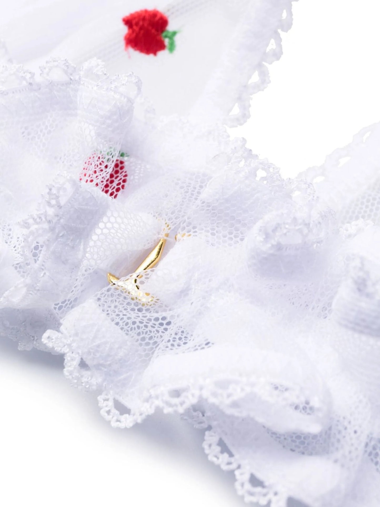 Pomme embroidered triangle bra
