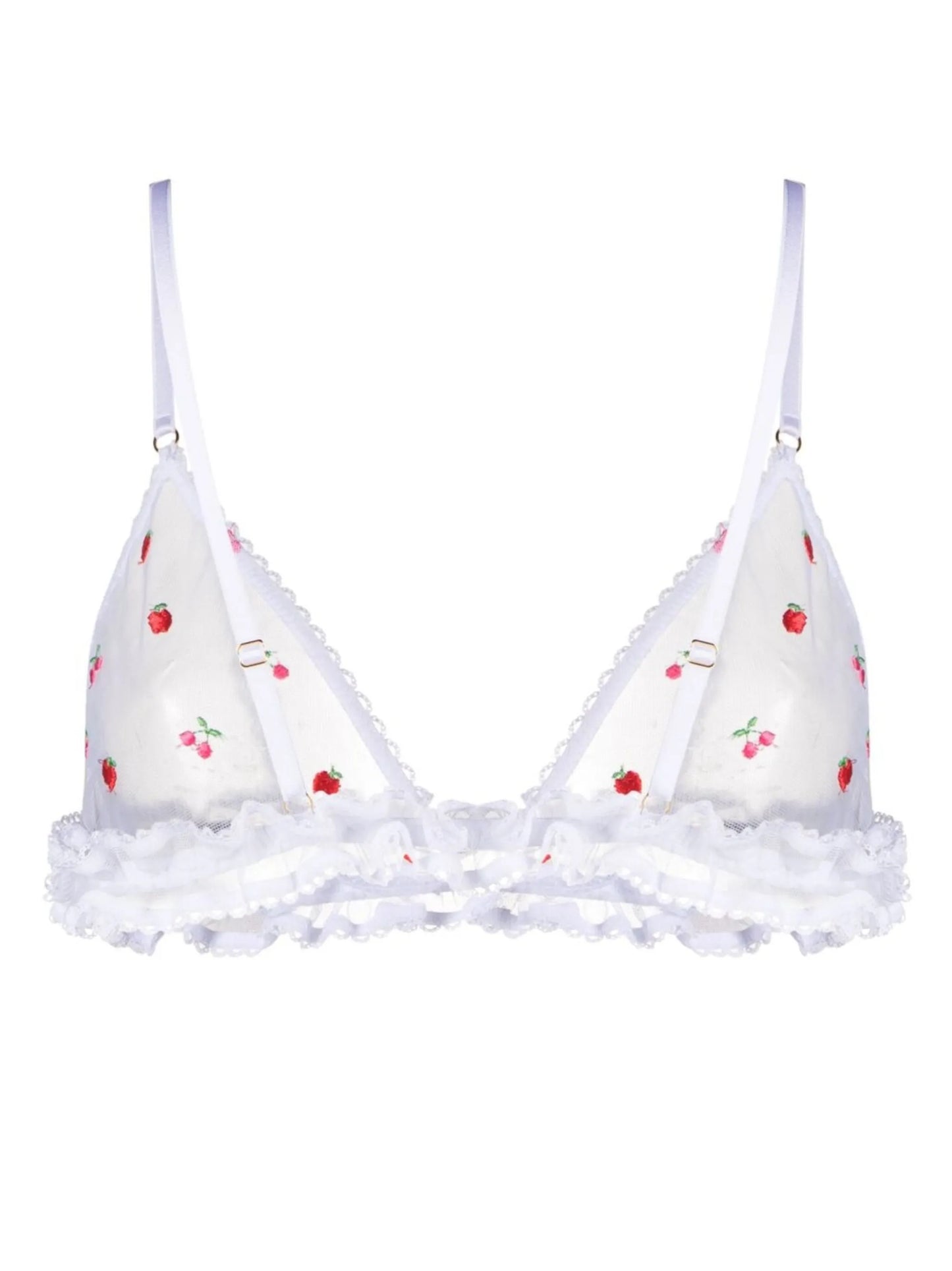 Pomme embroidered triangle bra