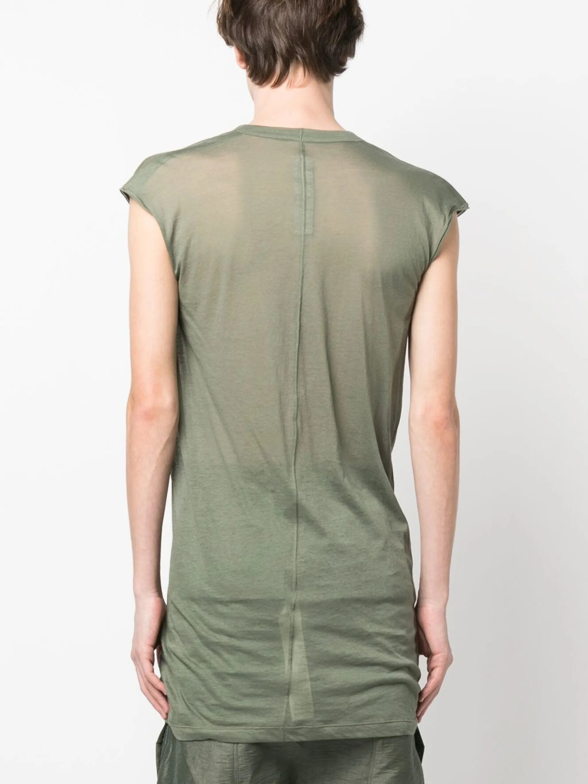 Dylan V-neck longline T-shirt