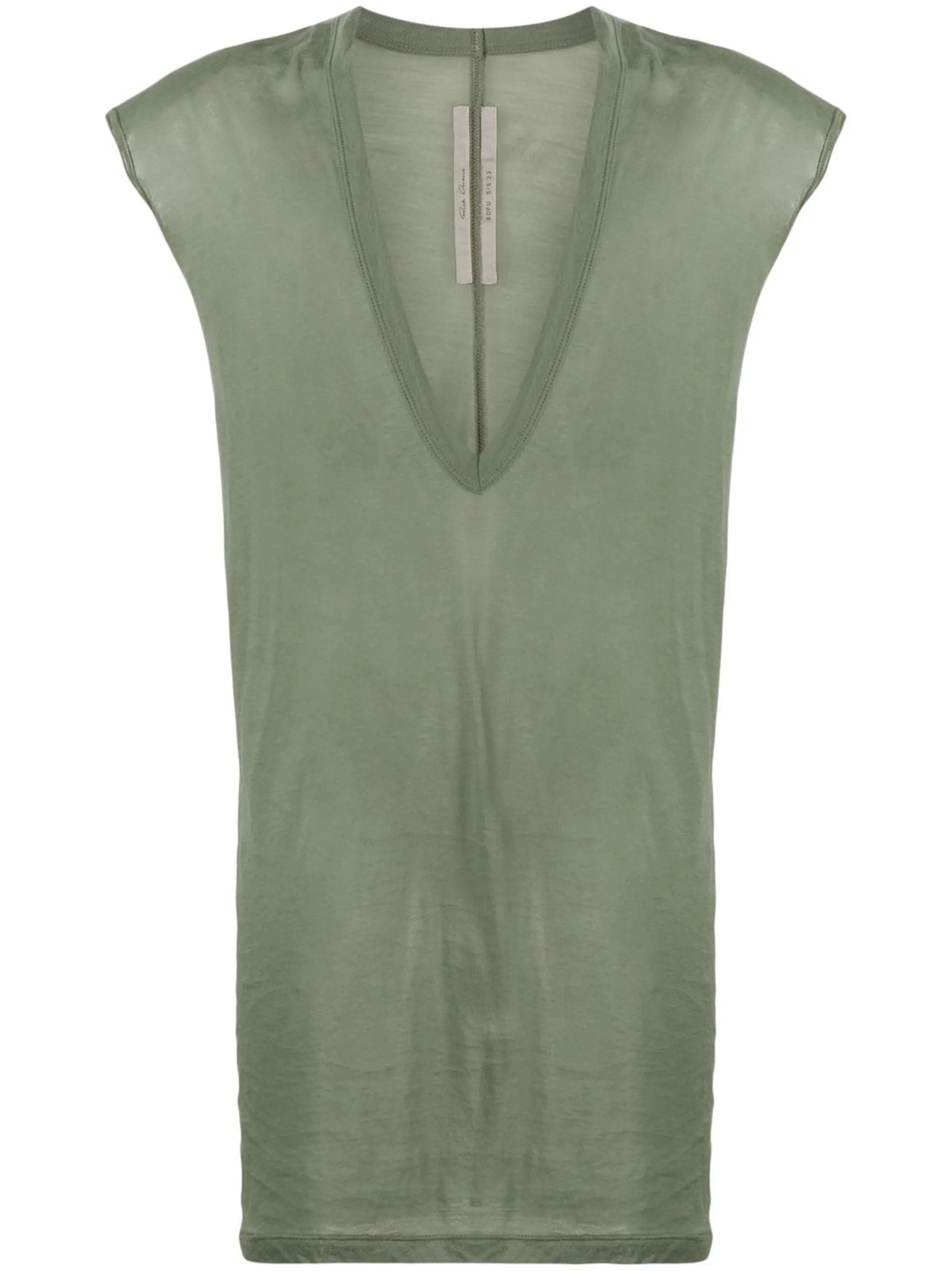 Dylan V-neck longline T-shirt