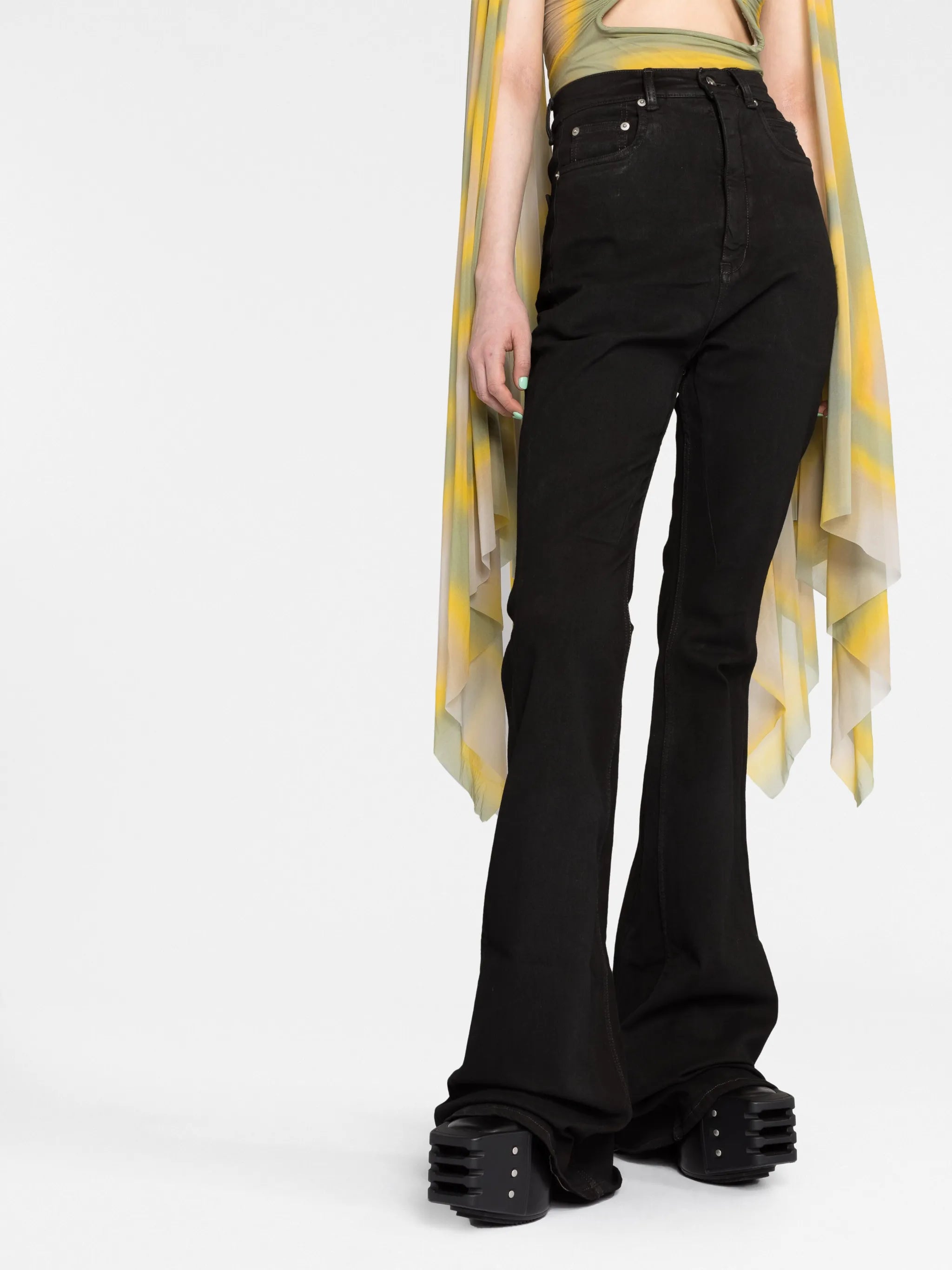 flared denim jeans