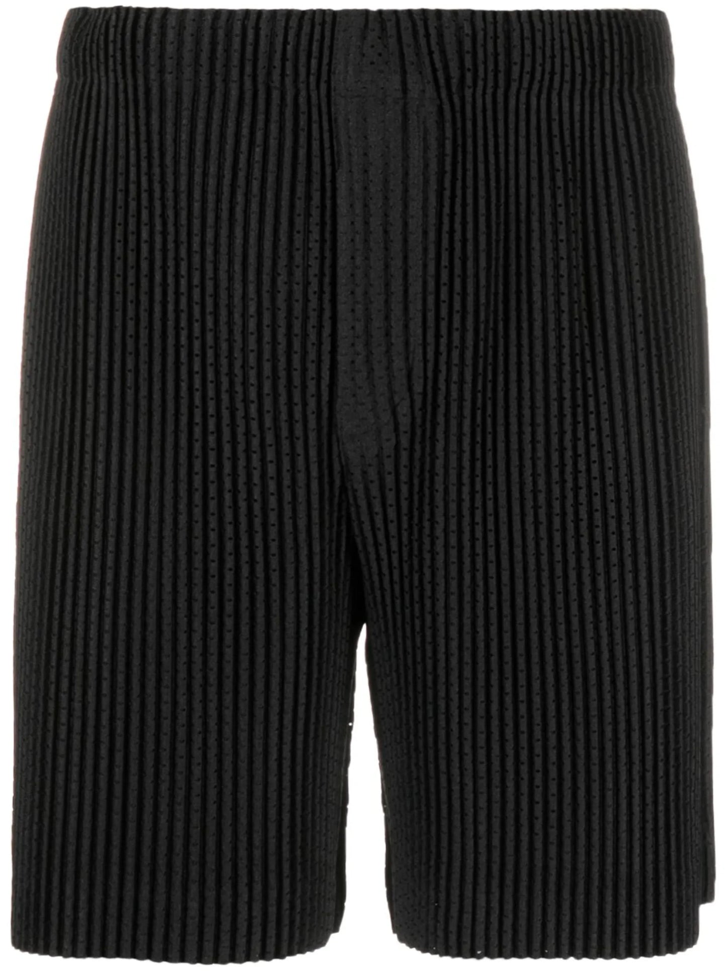 plissé-effect bermuda shorts