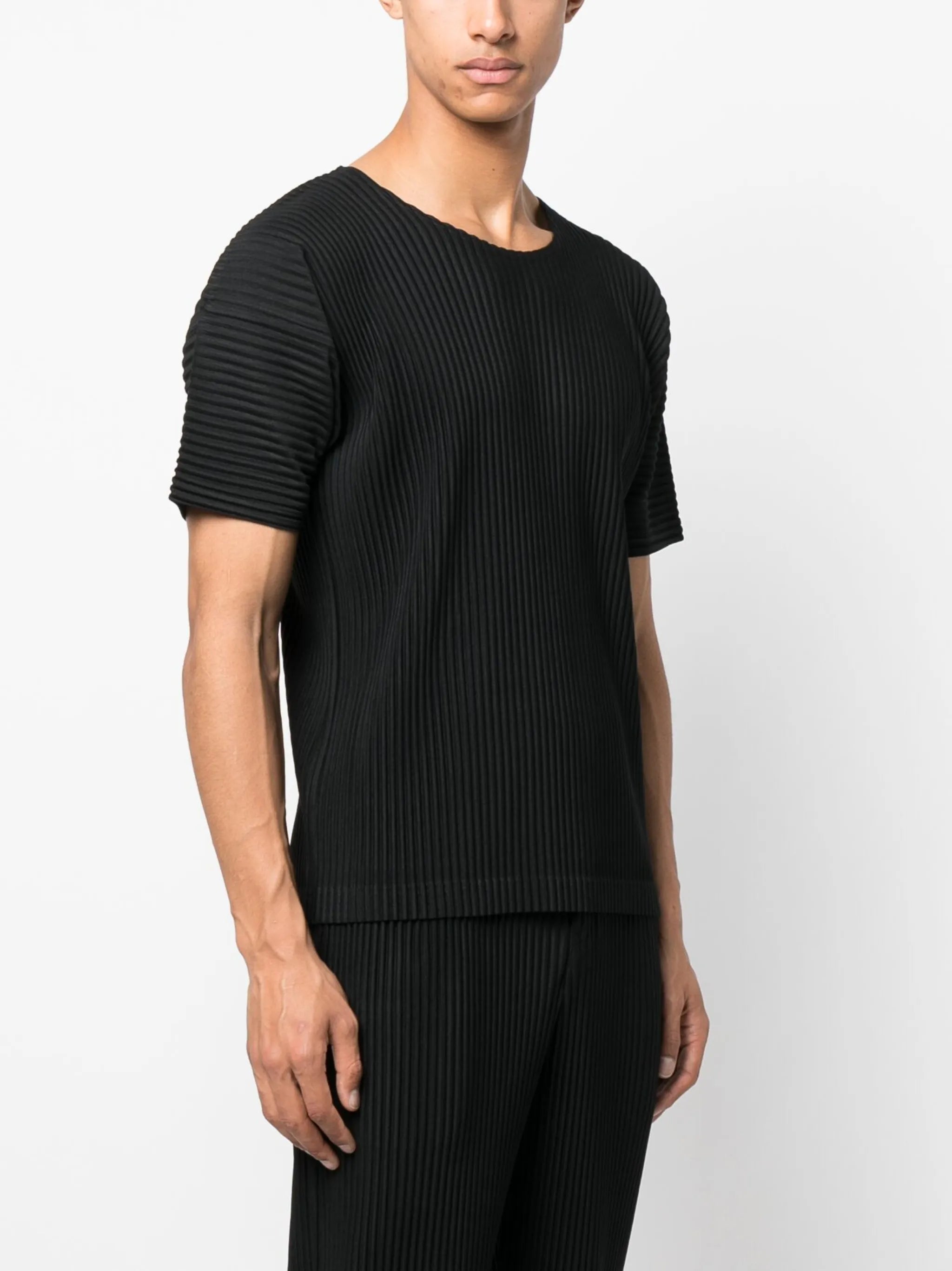 ribbed-effect T-shirt