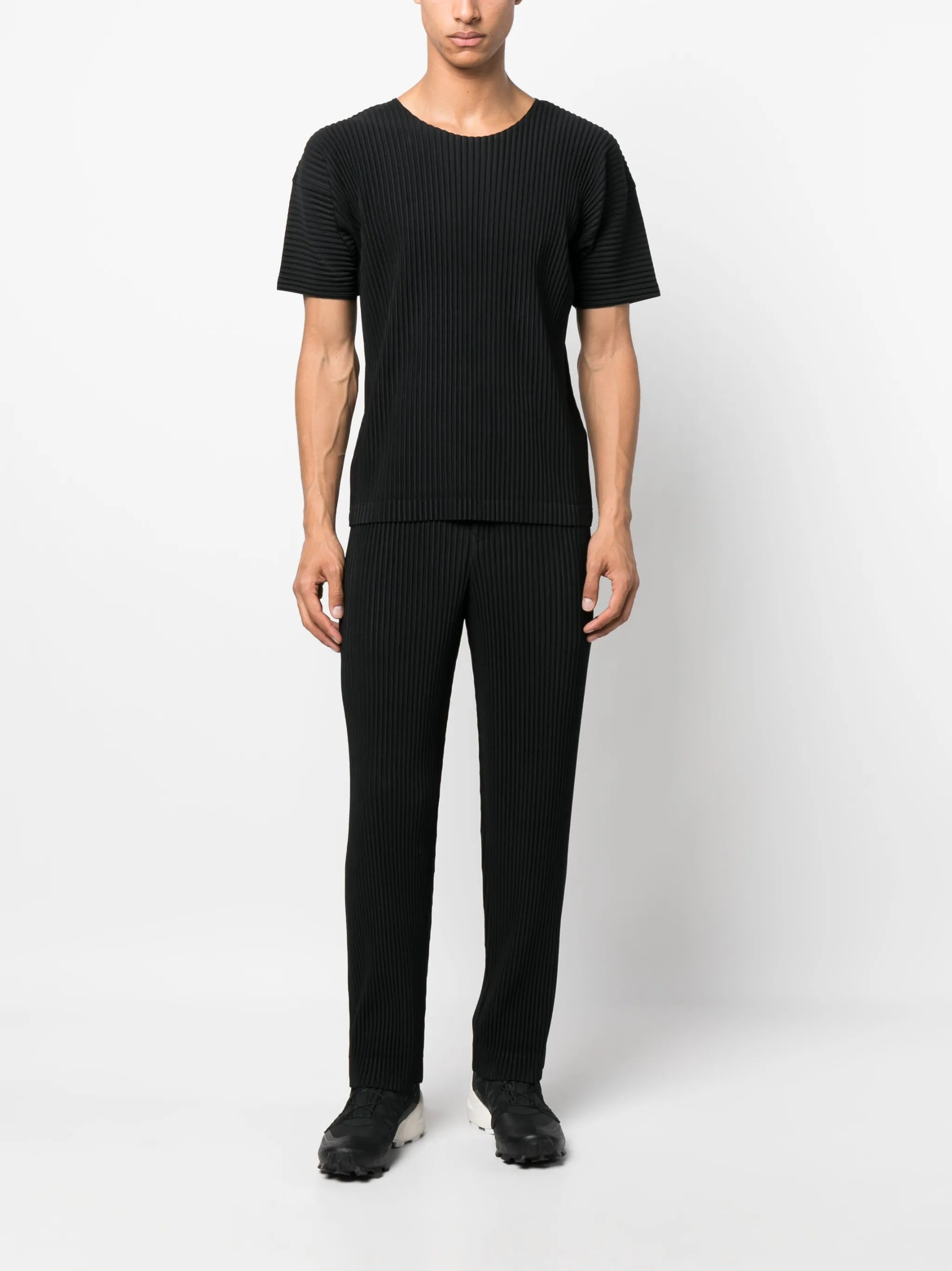 ribbed-effect T-shirt