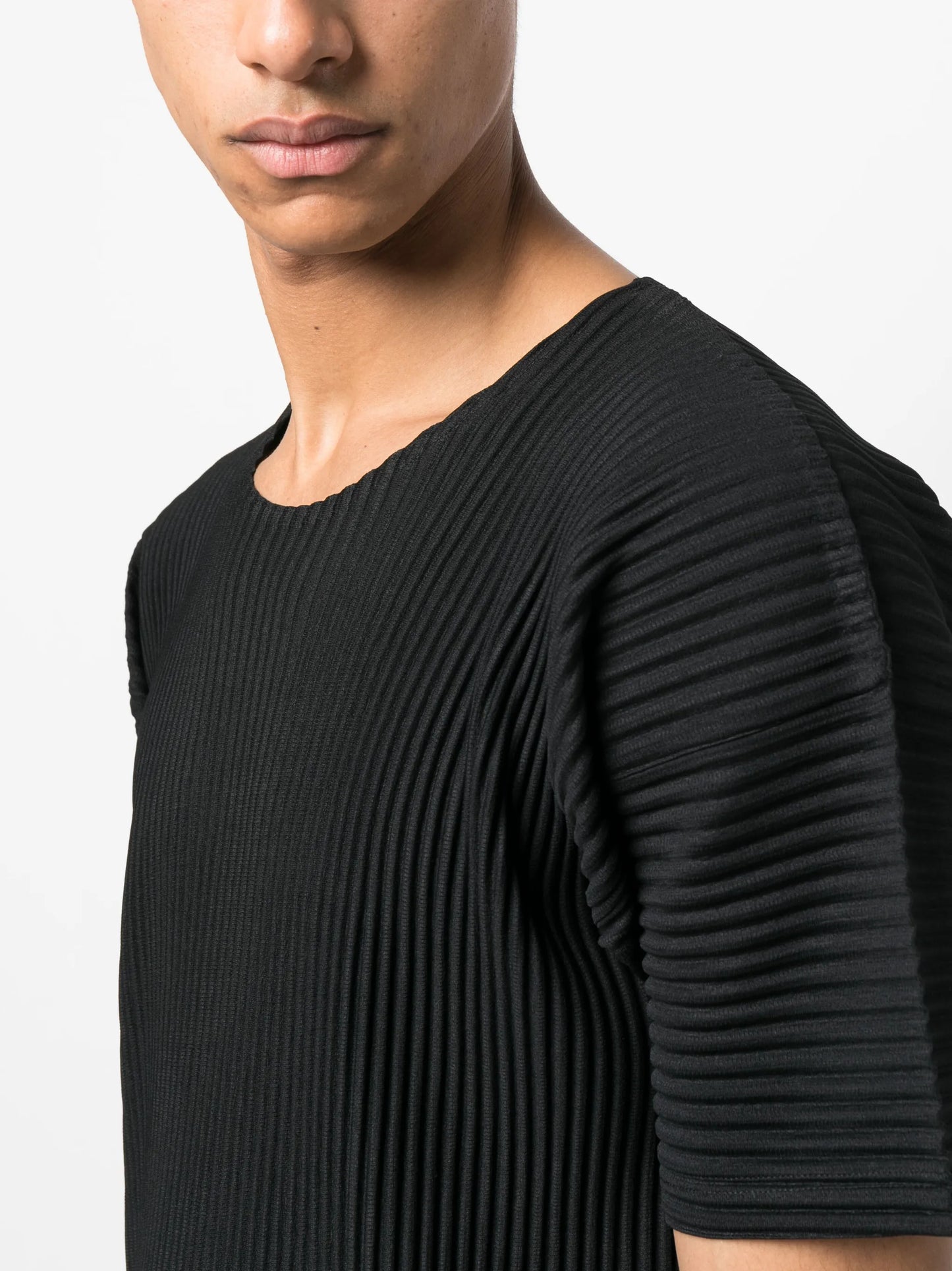 ribbed-effect T-shirt