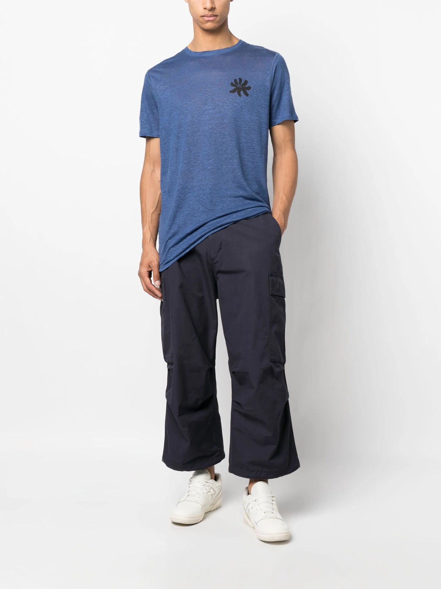 graphic-print hemp T-shirt