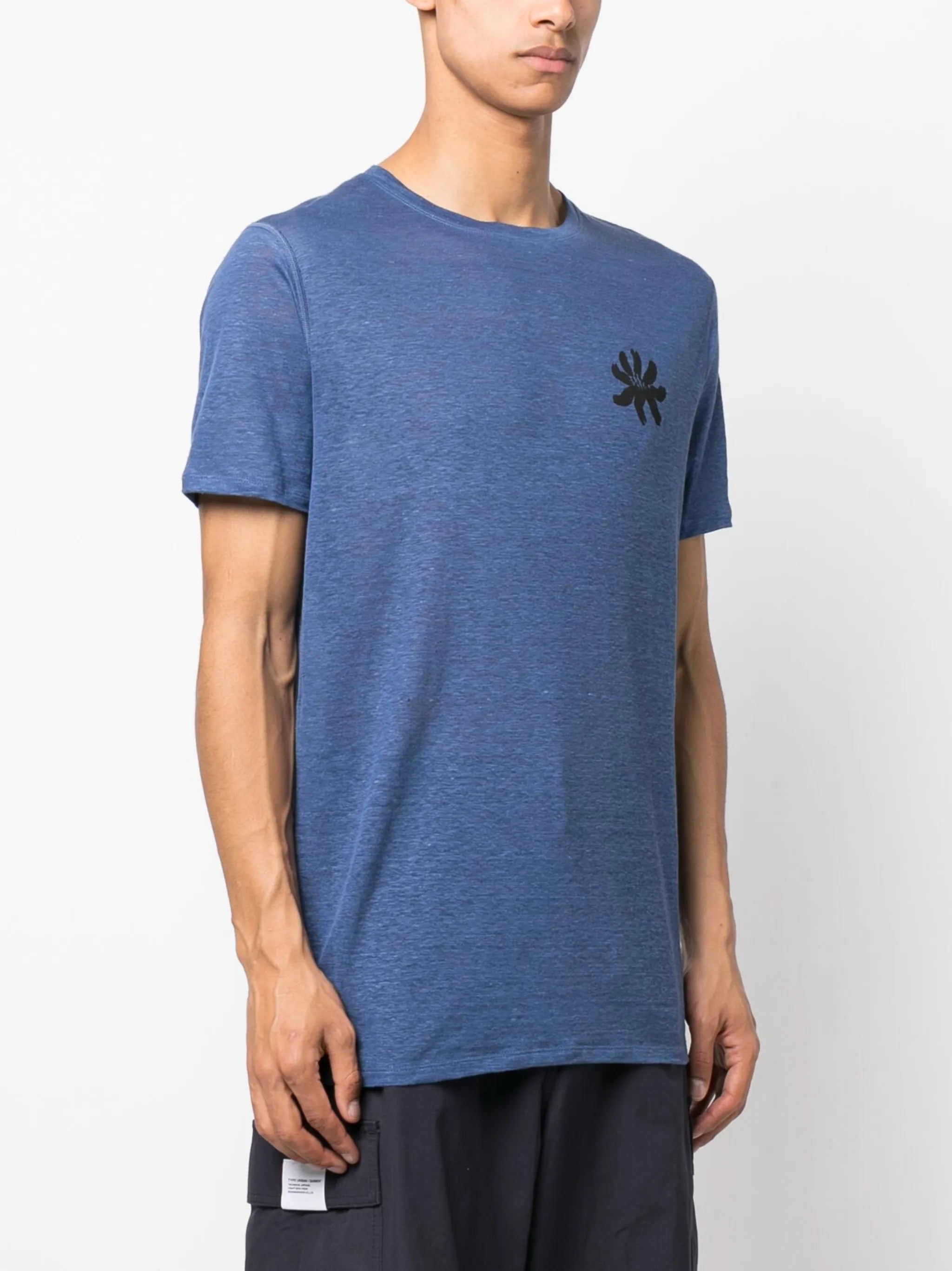 graphic-print hemp T-shirt
