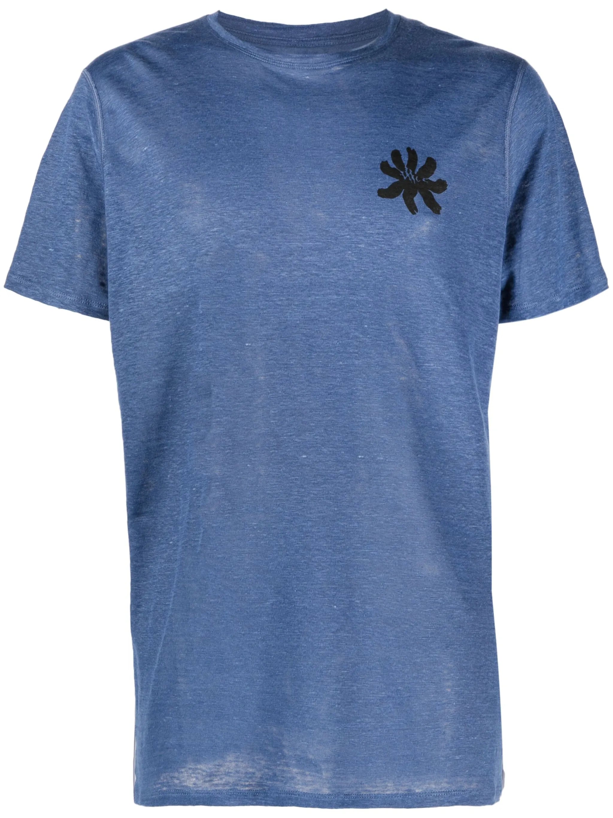graphic-print hemp T-shirt