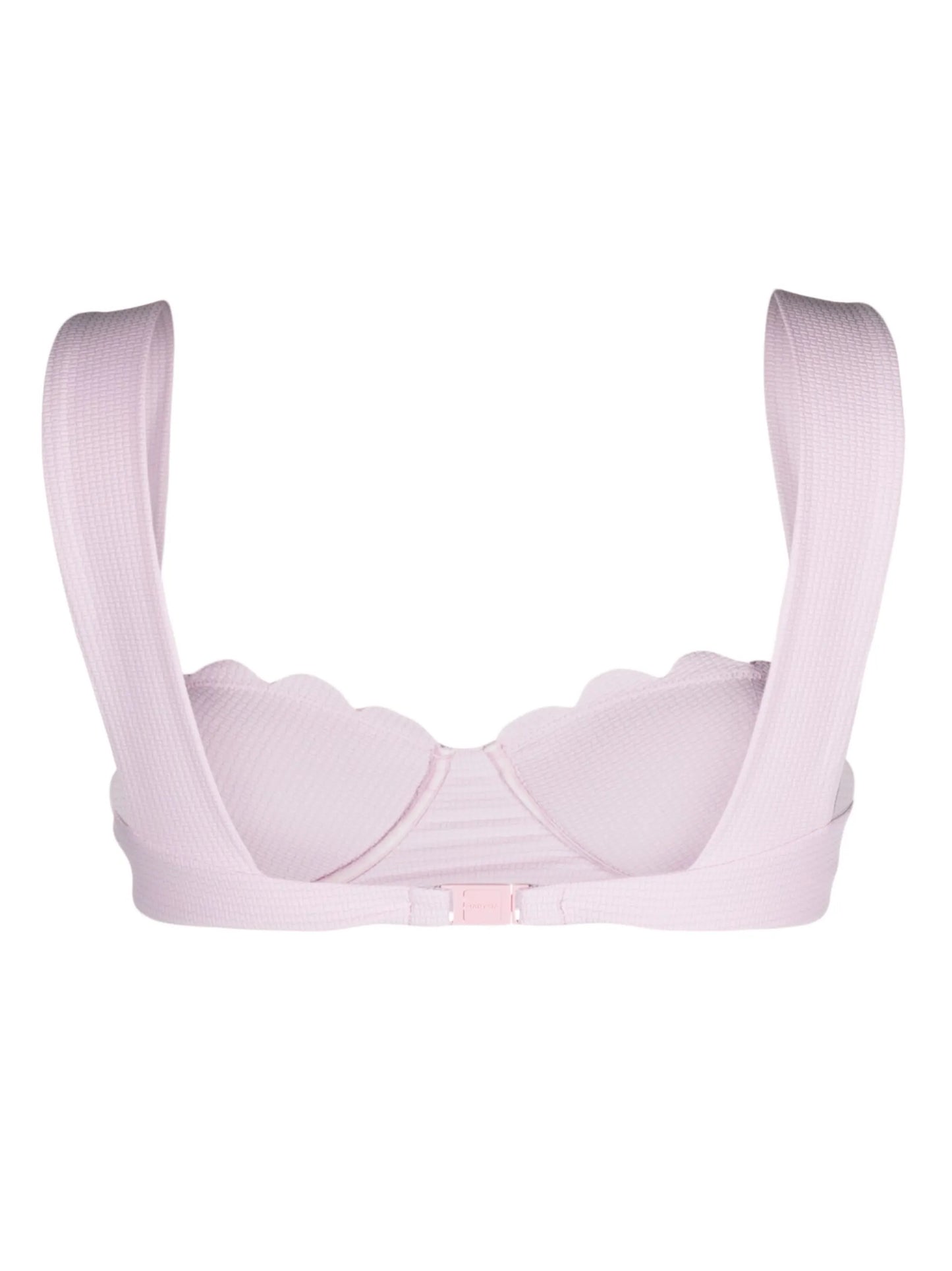 scalloped-edge detail bikini top