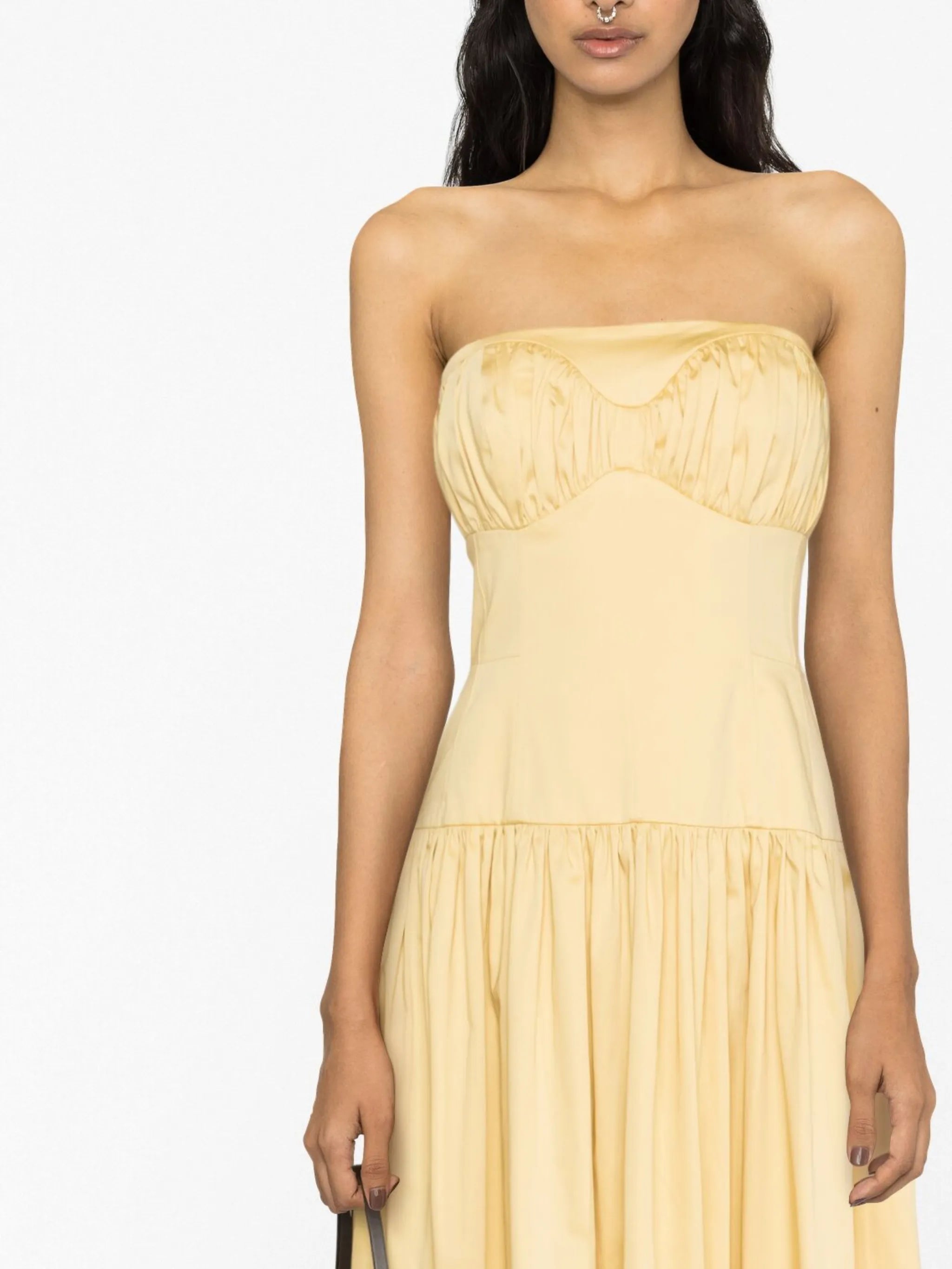 Lauryn strapless midi dress