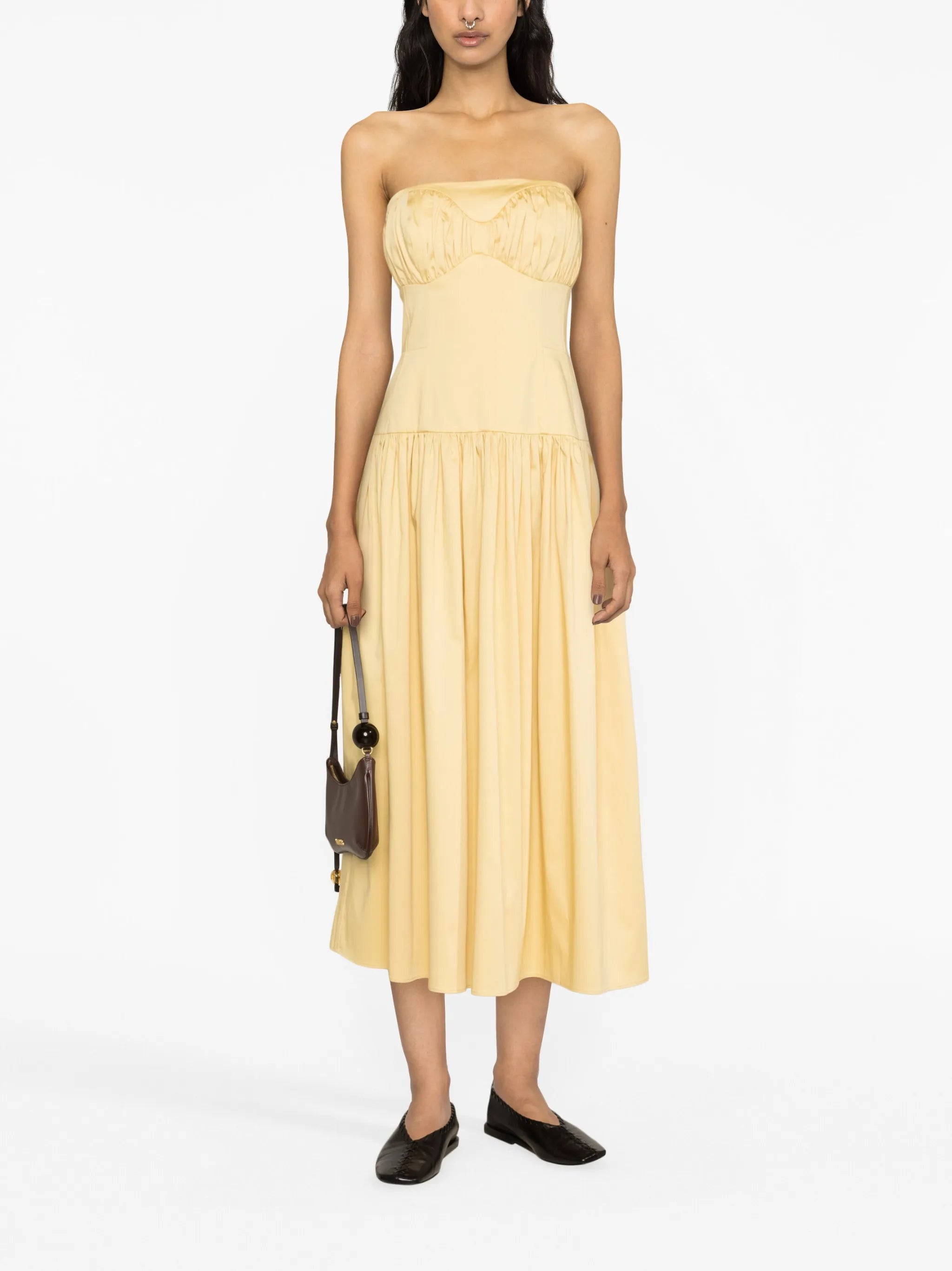 Lauryn strapless midi dress
