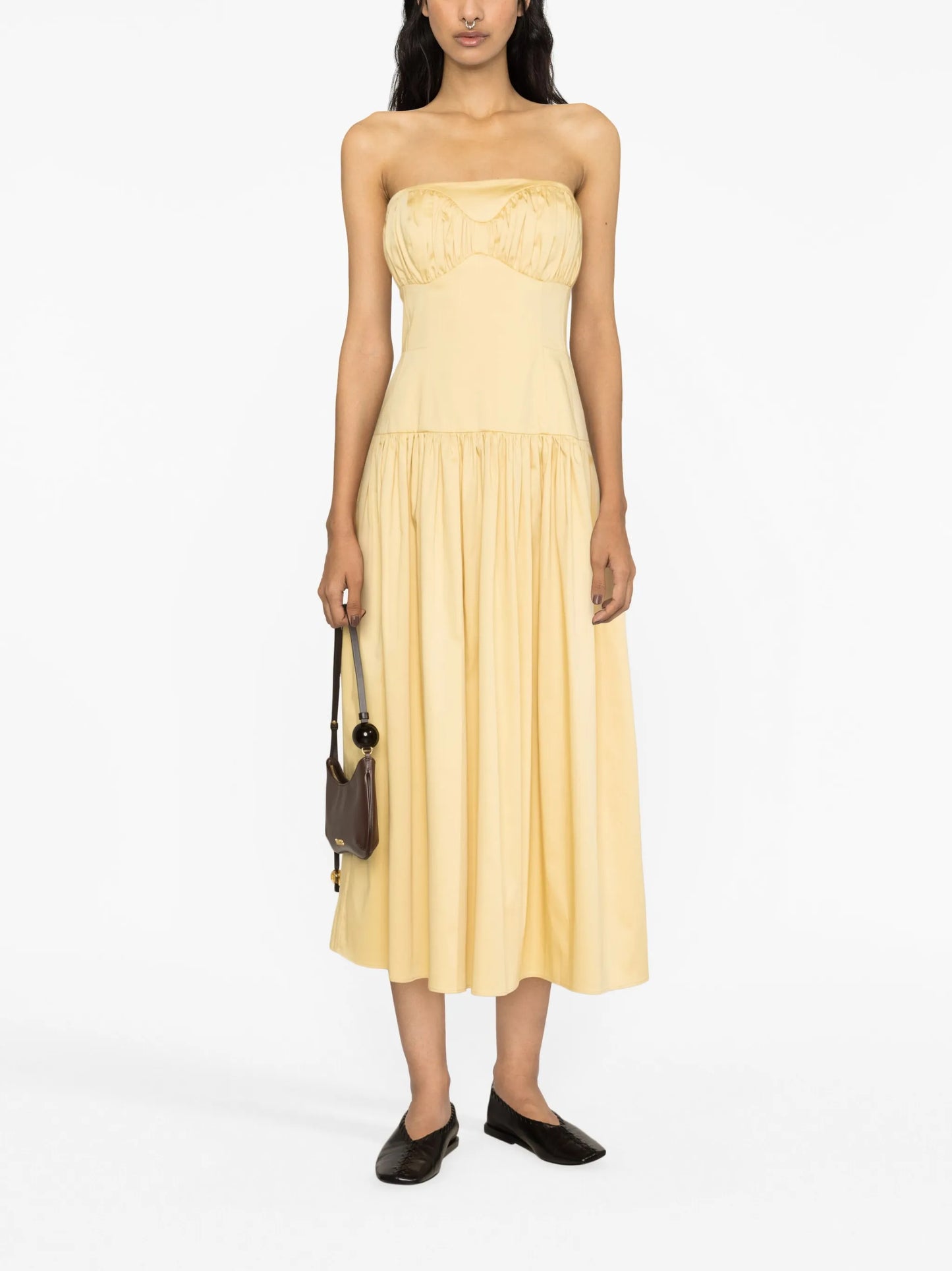 Lauryn strapless midi dress