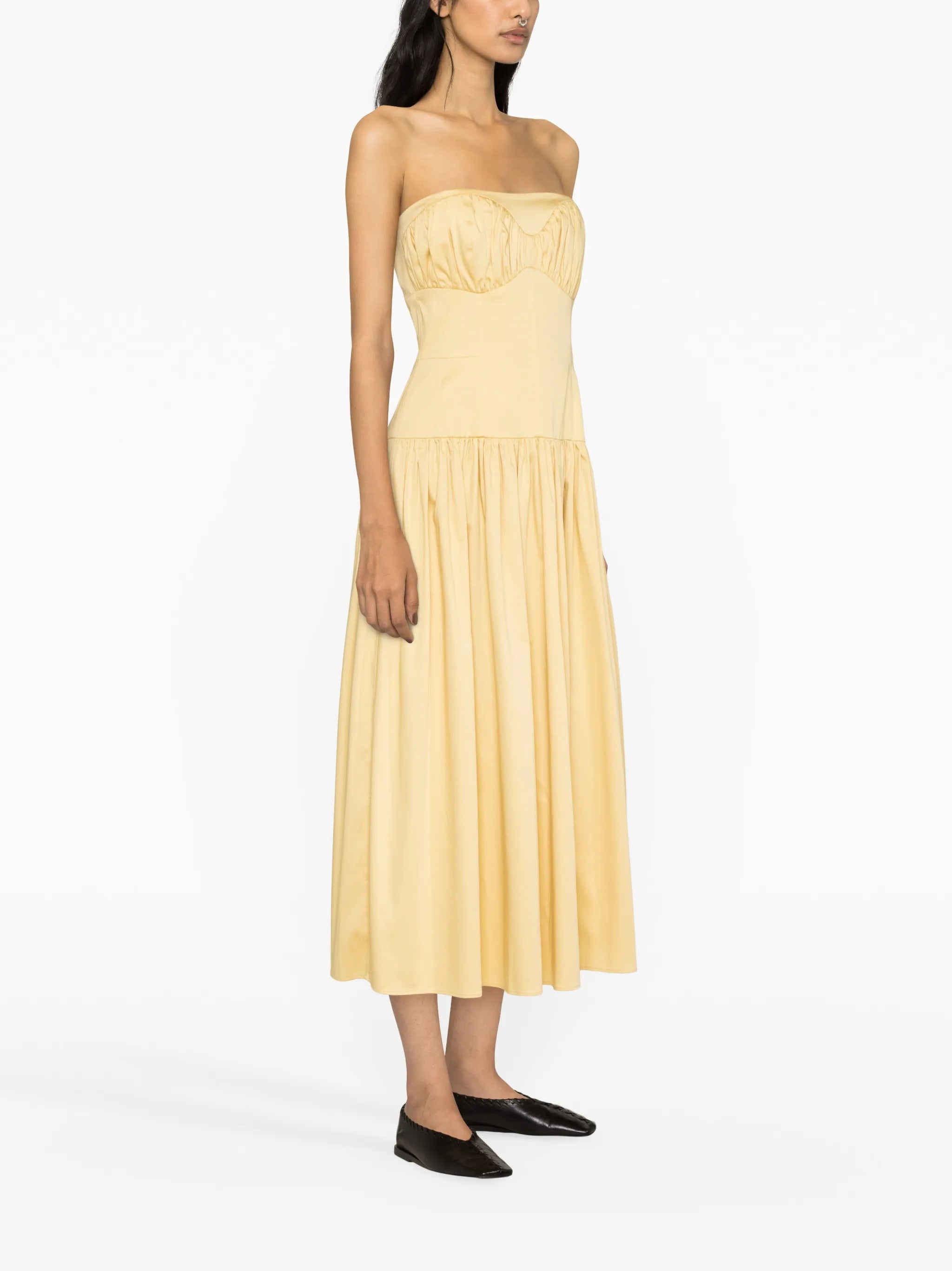 Lauryn strapless midi dress