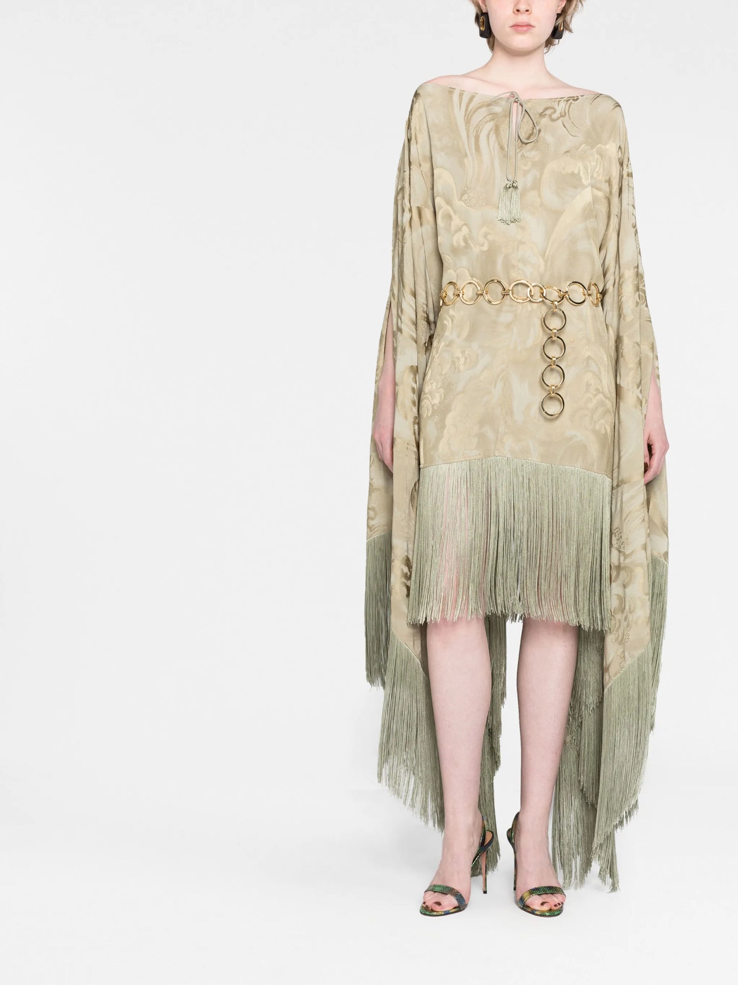 Veneno Clouds kaftan minidress