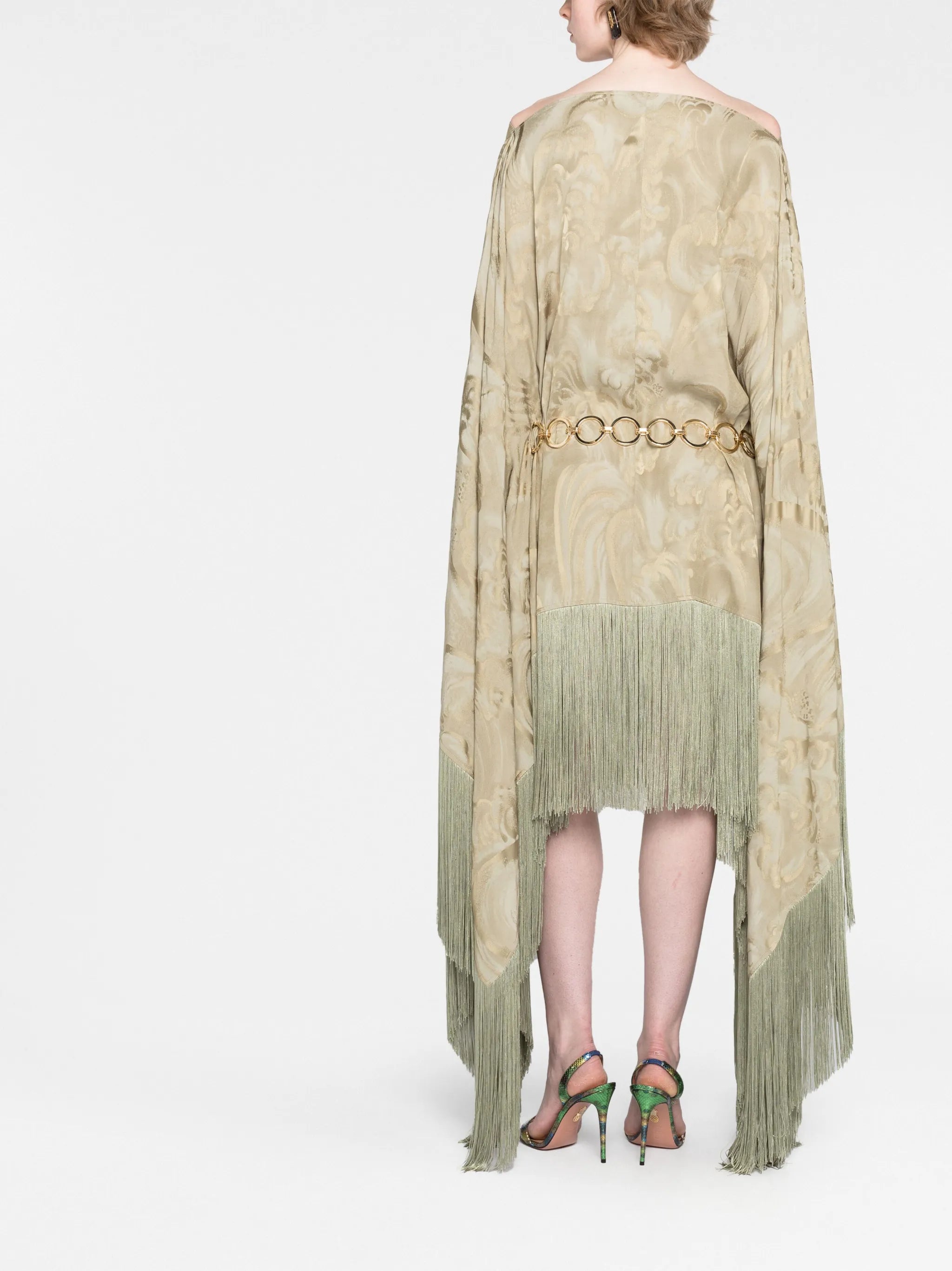 Veneno Clouds kaftan minidress