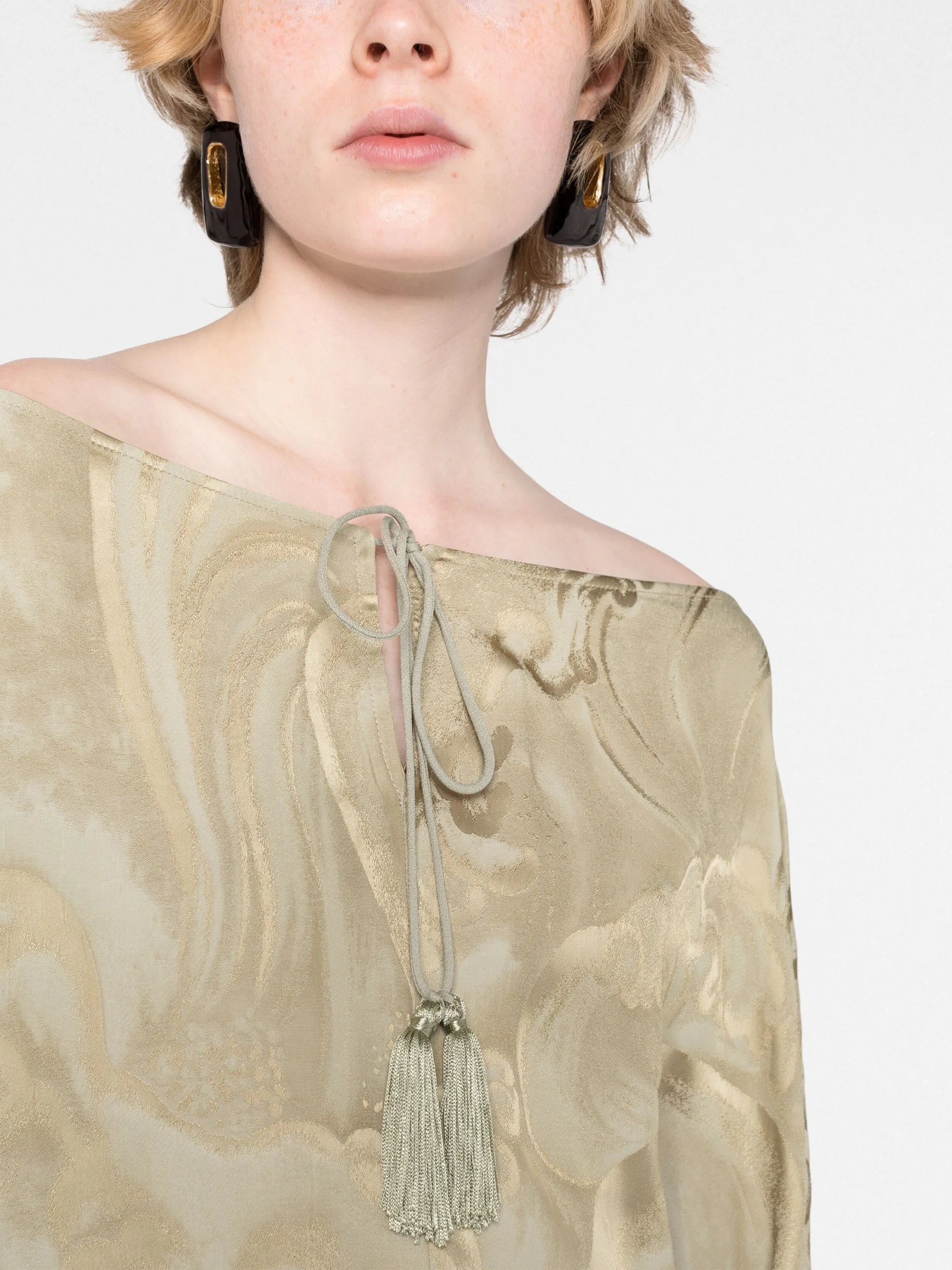 Veneno Clouds kaftan minidress