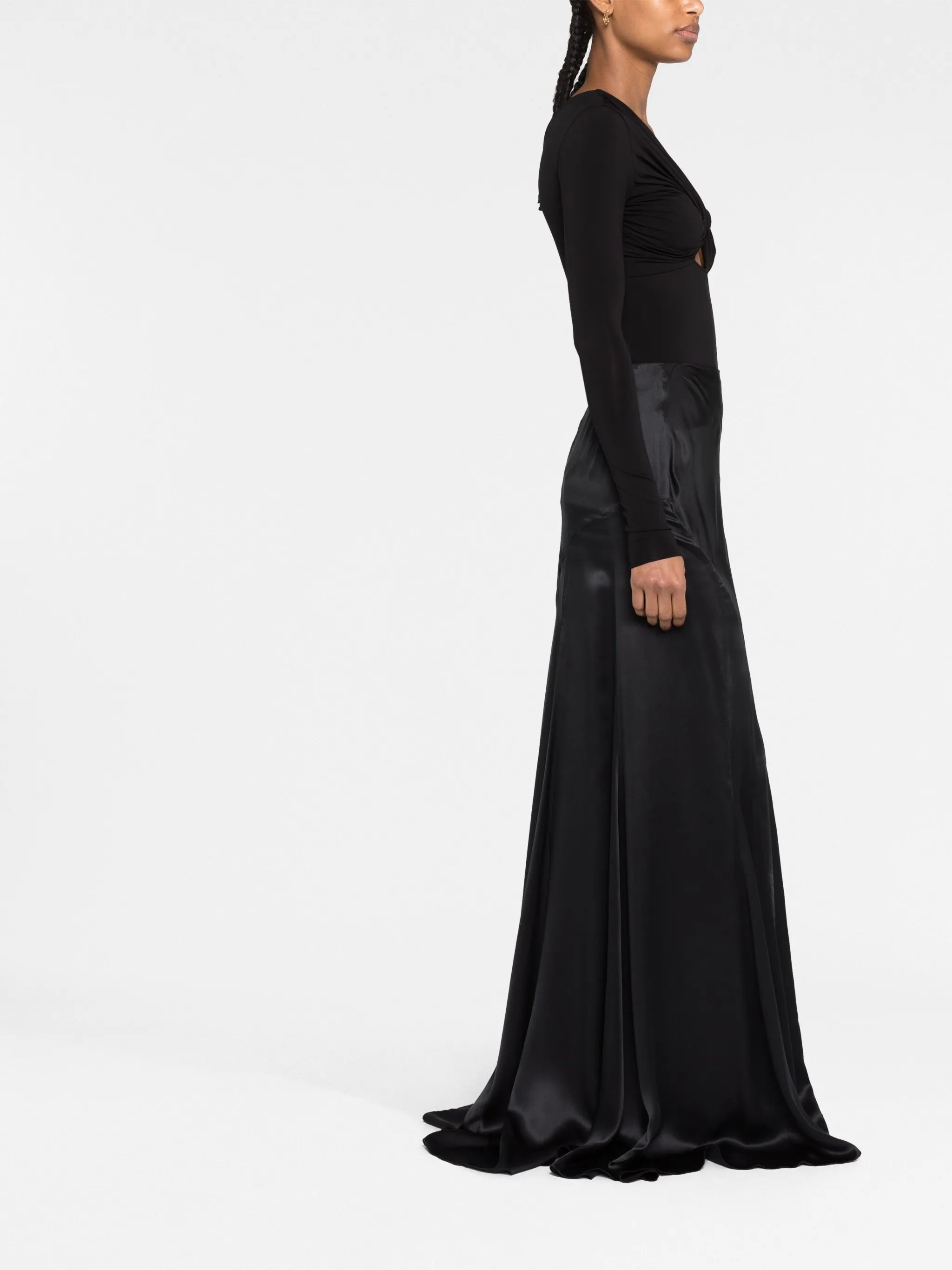 Jasmin silk maxi skirt