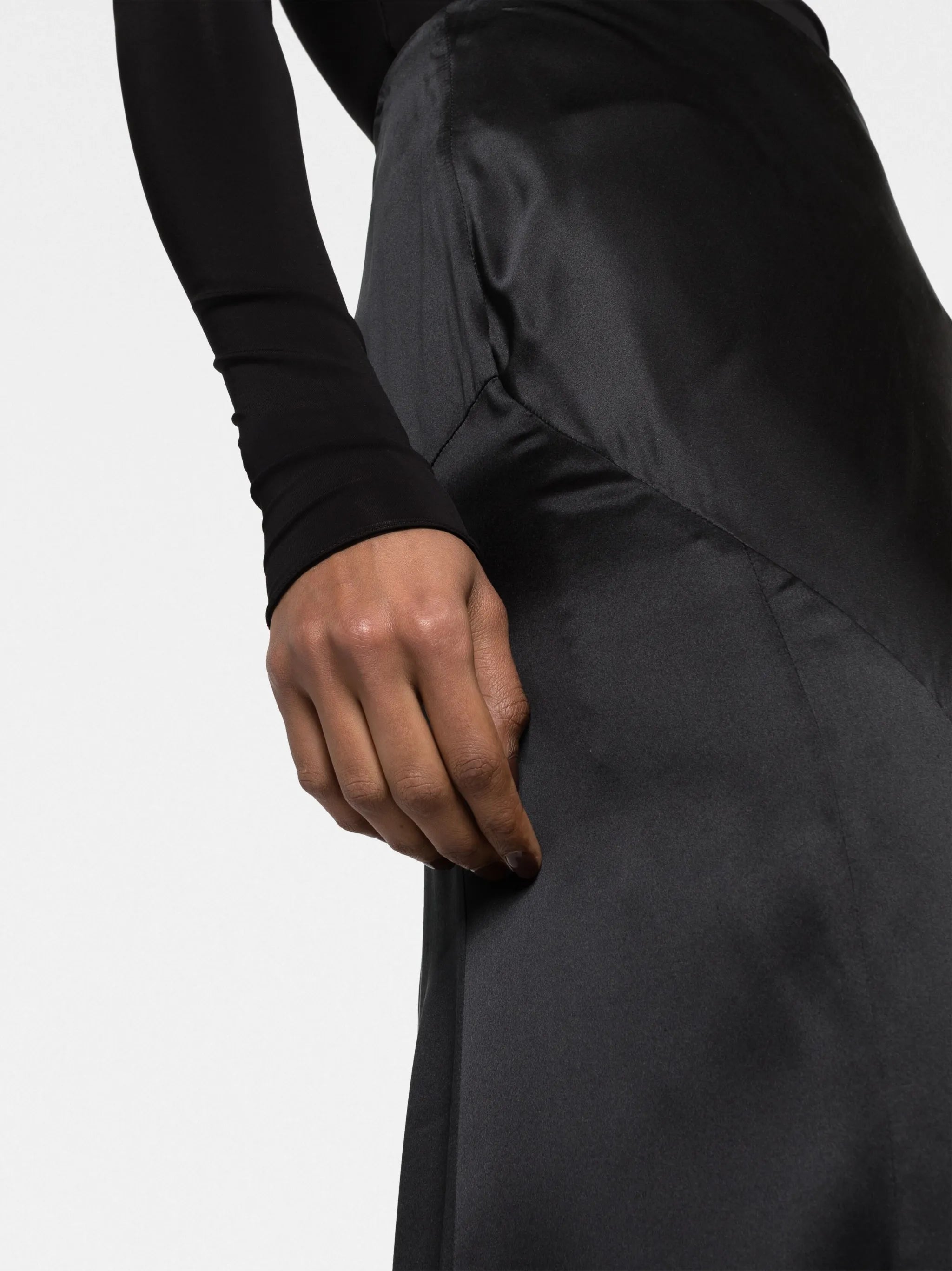Jasmin silk maxi skirt