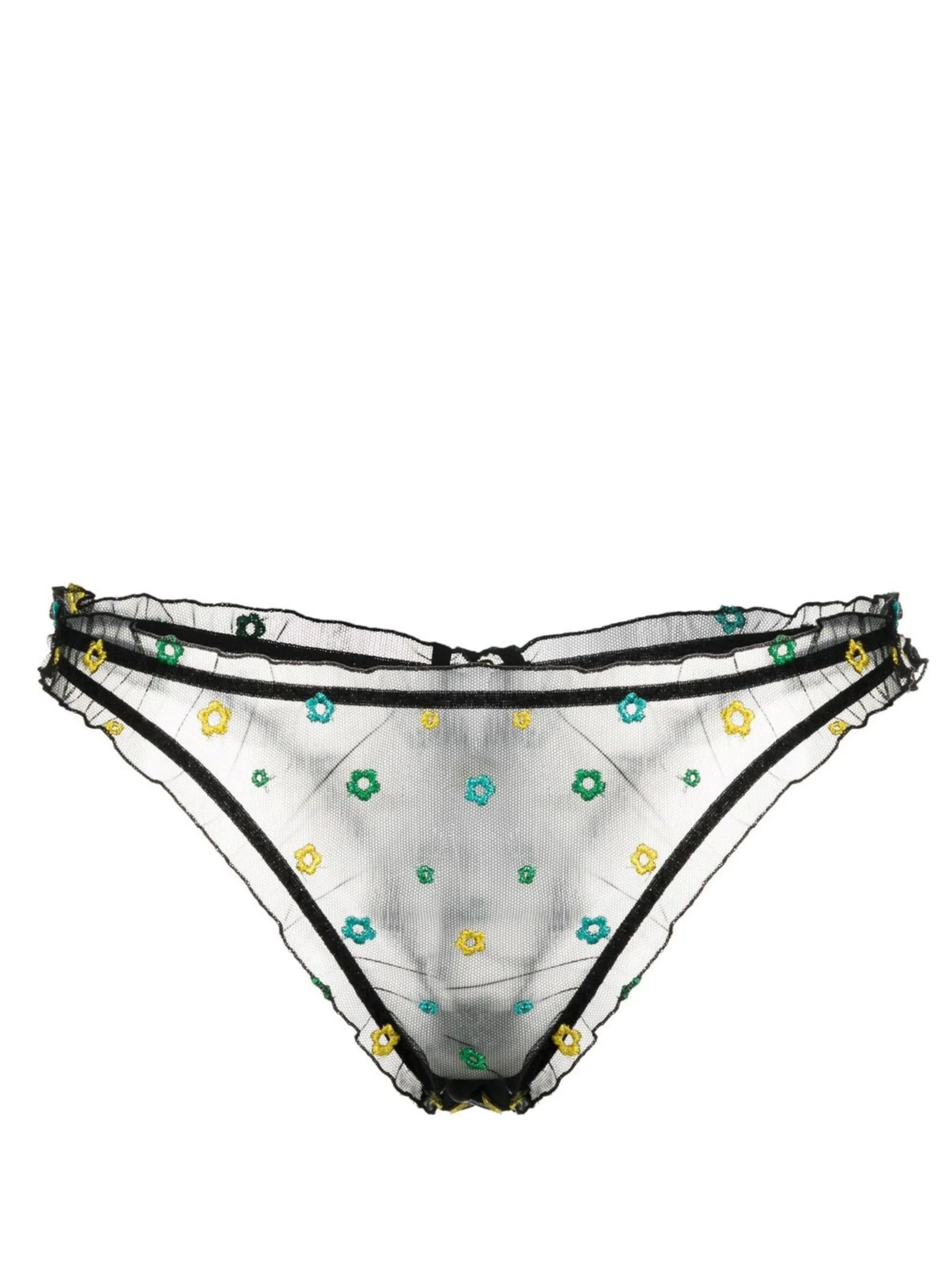 Jardin ruffle-trim briefs
