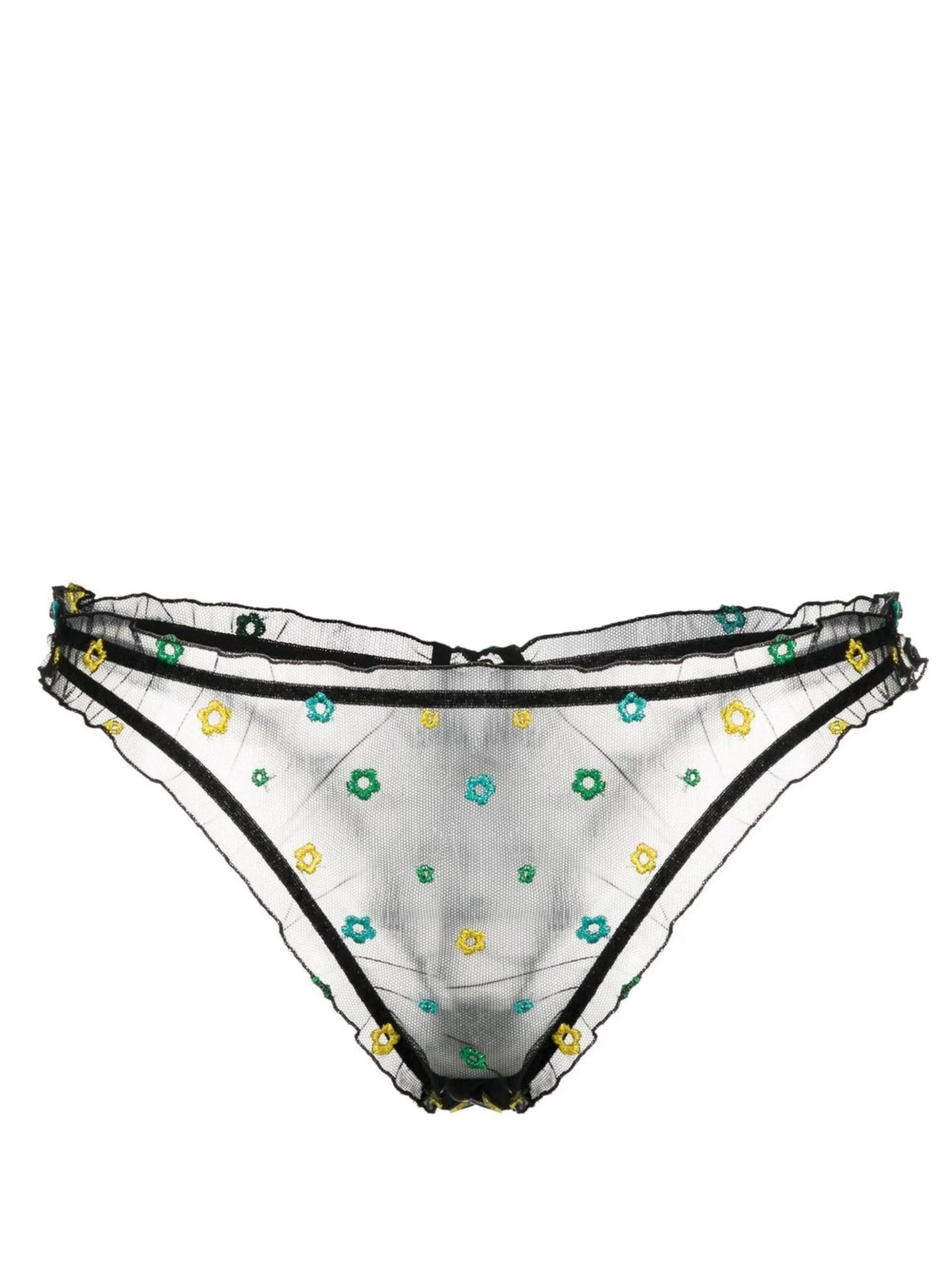 Jardin ruffle-trim briefs