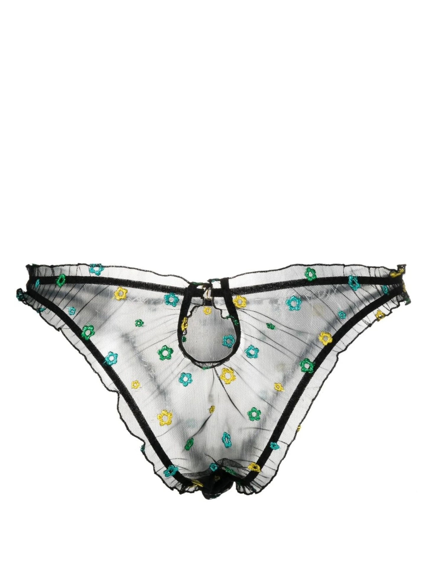 Jardin ruffle-trim briefs