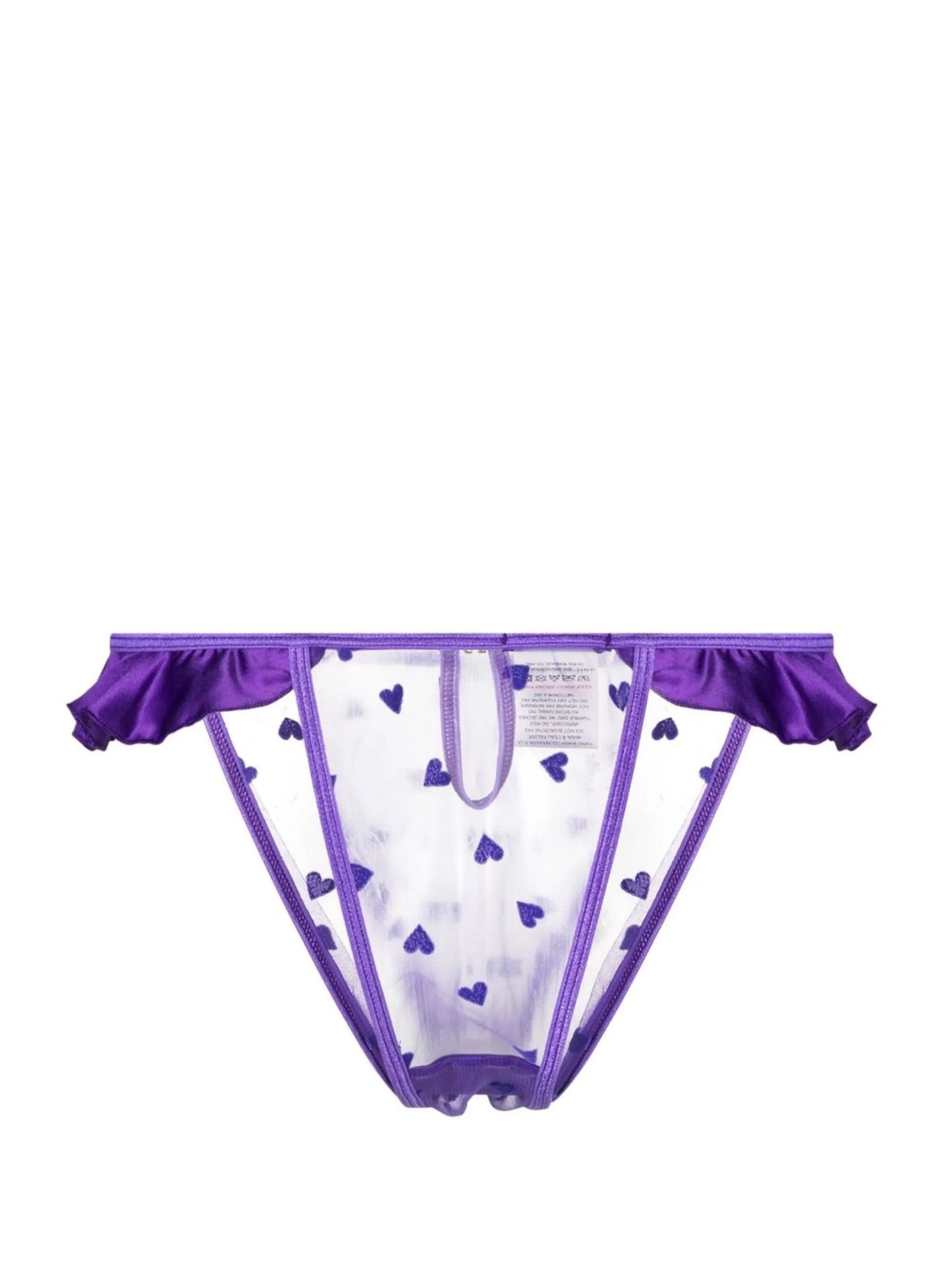 Amour sheer ruffle briefs