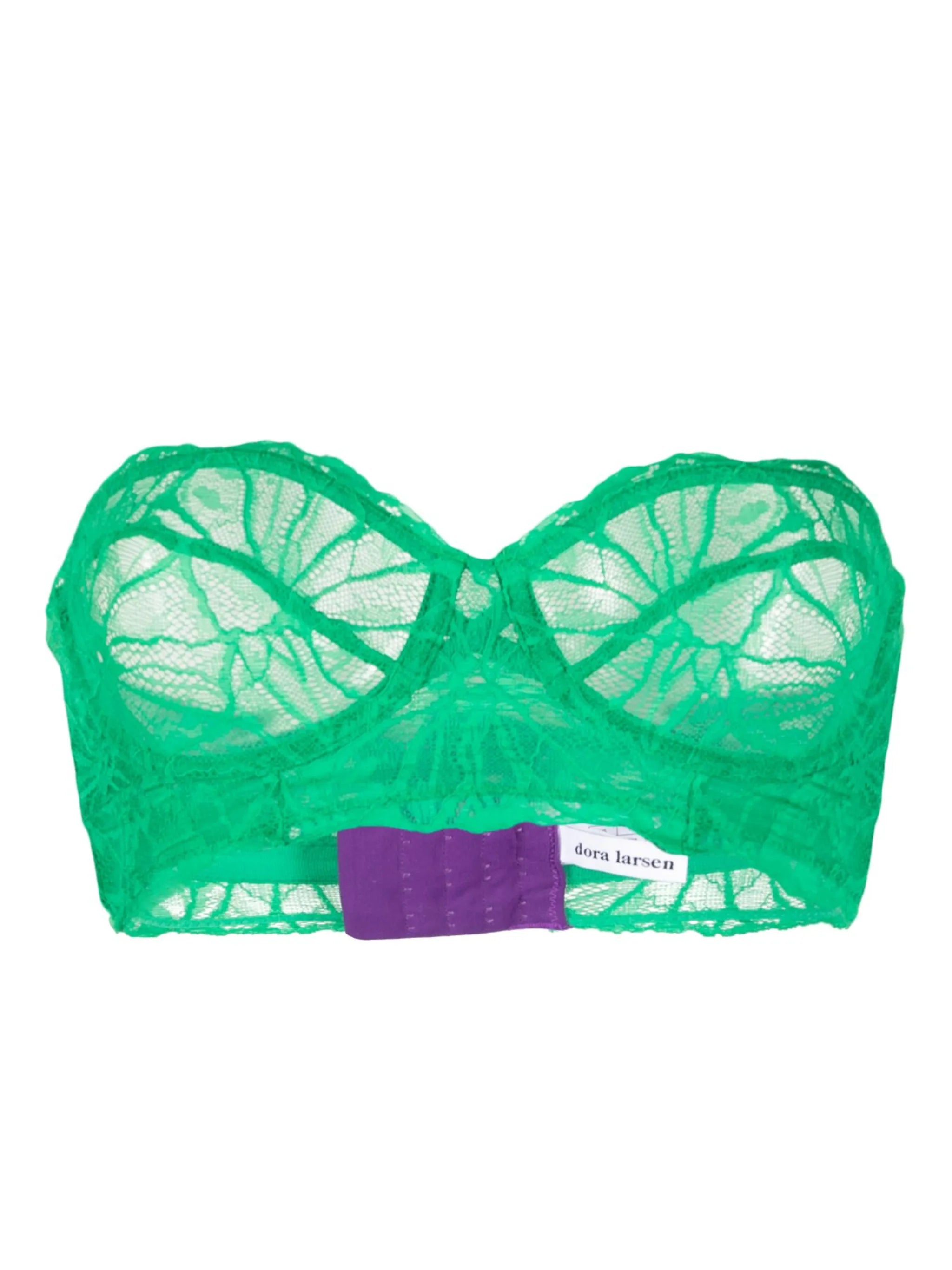 Mia chantilly-lace strapless bra