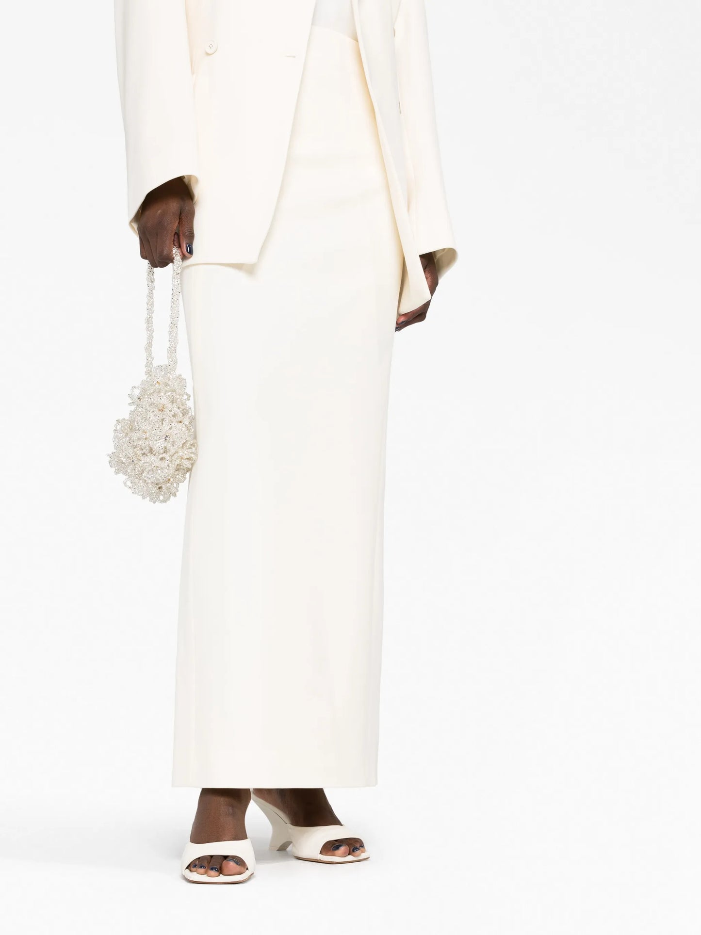 Column wool skirt