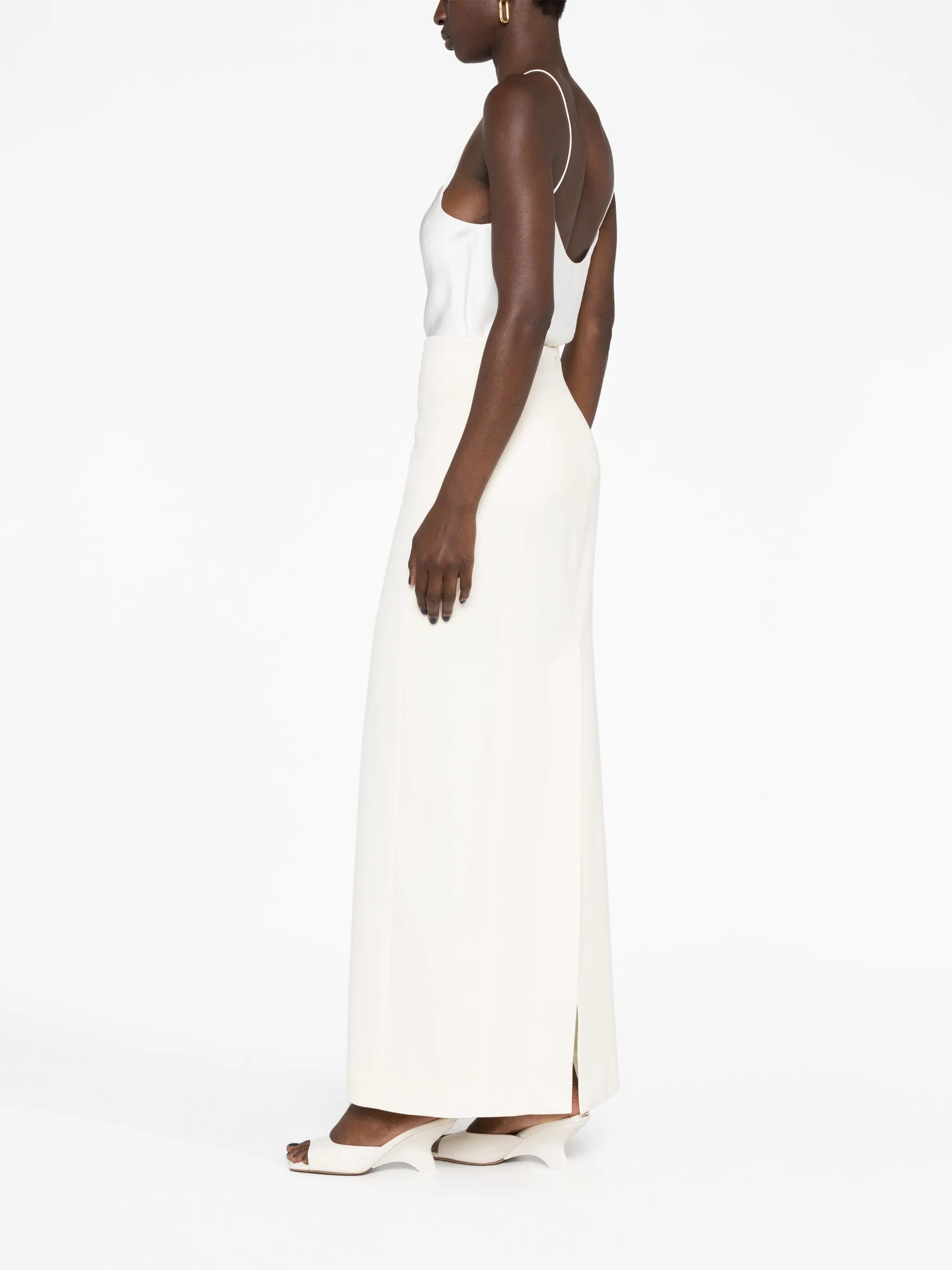 Column wool skirt