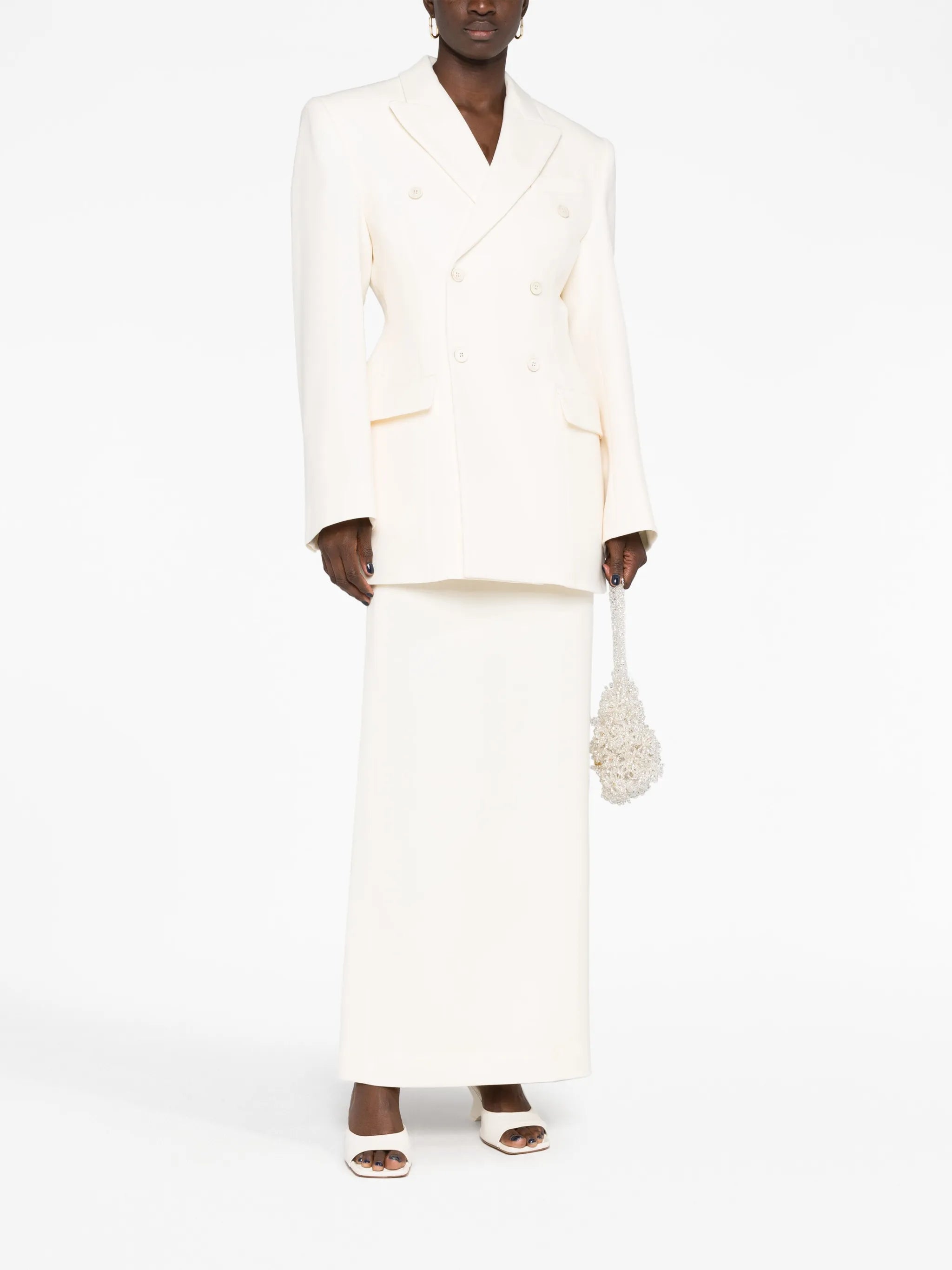 Column wool skirt