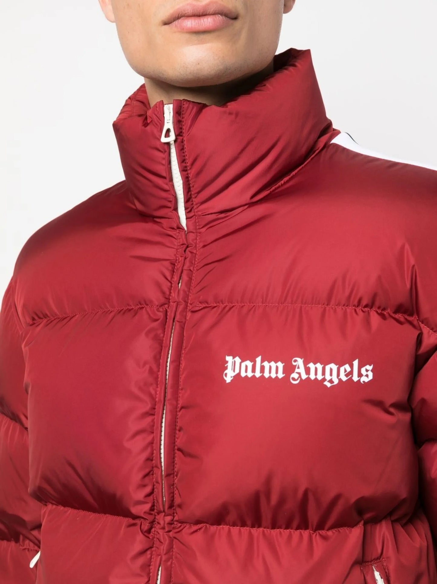 logo-print down-feather padded jacket