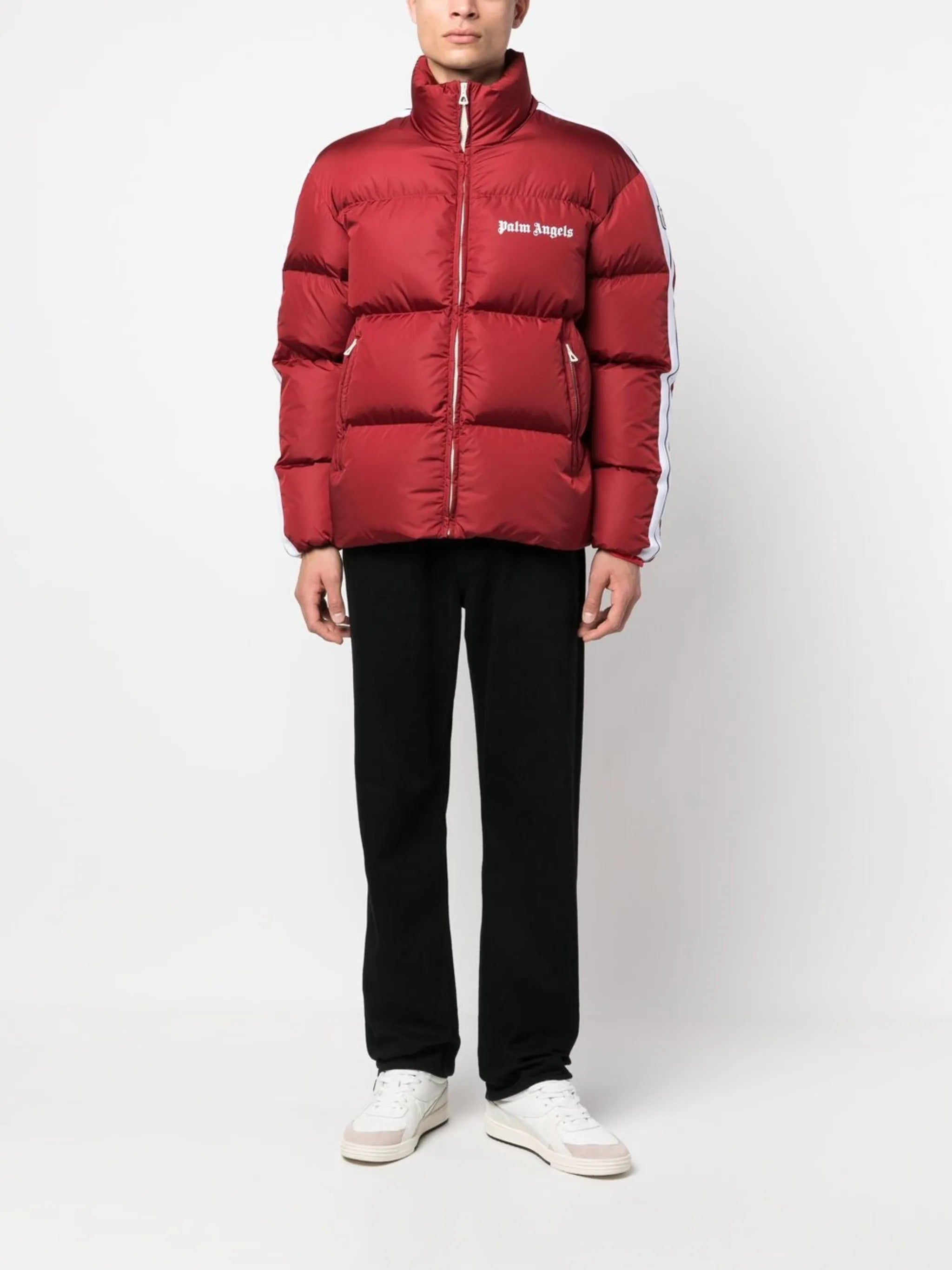 logo-print down-feather padded jacket