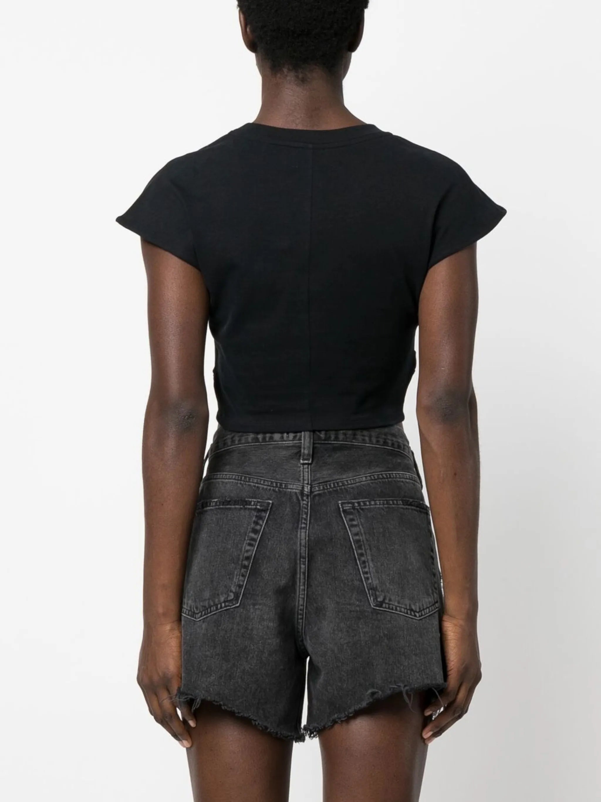 short-sleeve cropped T-shirt